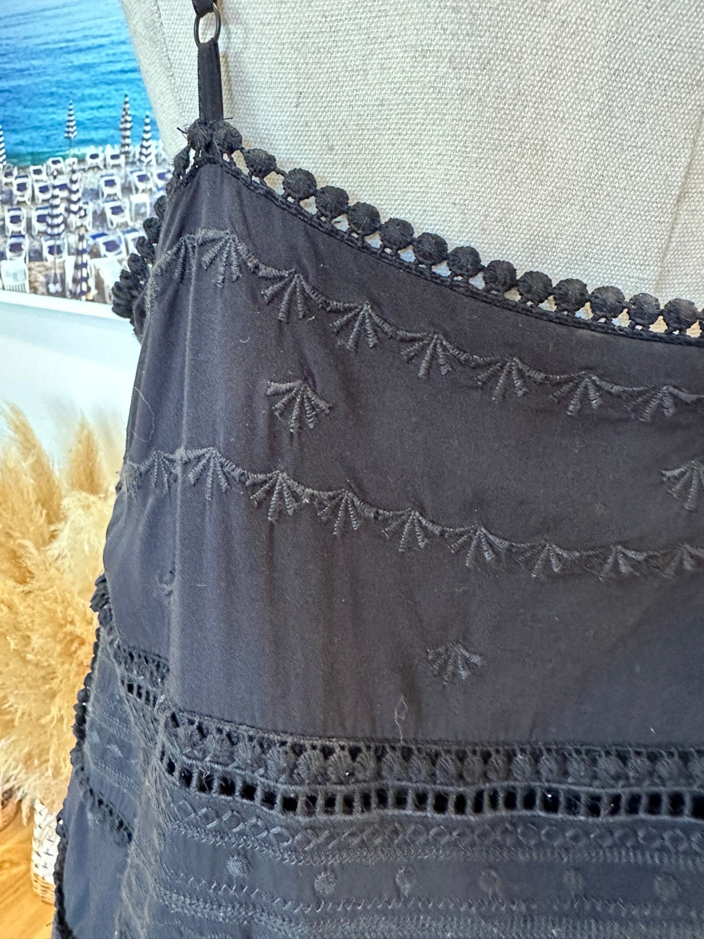 Decjuba - Bohemian Summer Dress - Large - Black