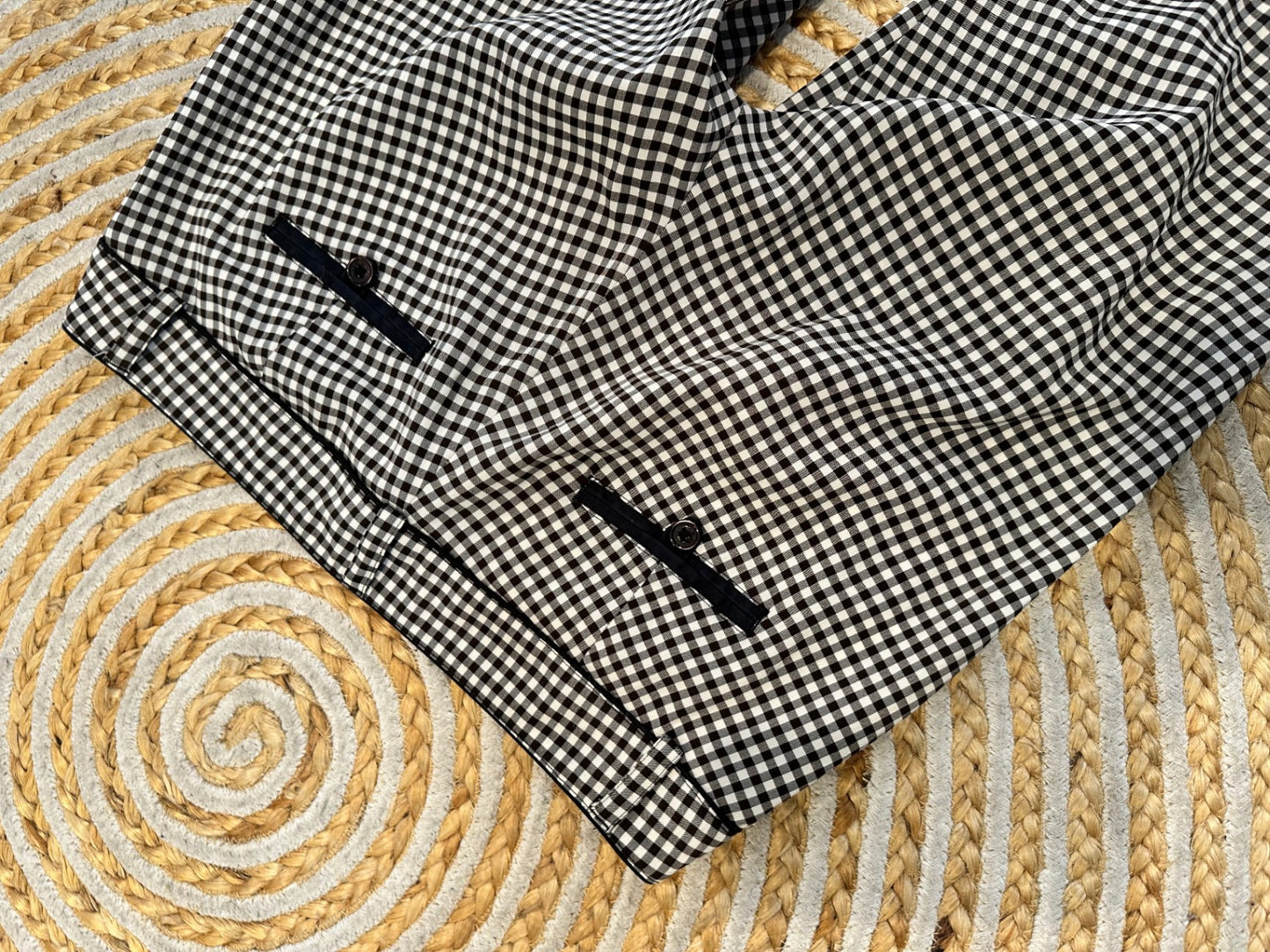 Ben Sherman - Pants - Medium - Black and White Gingham