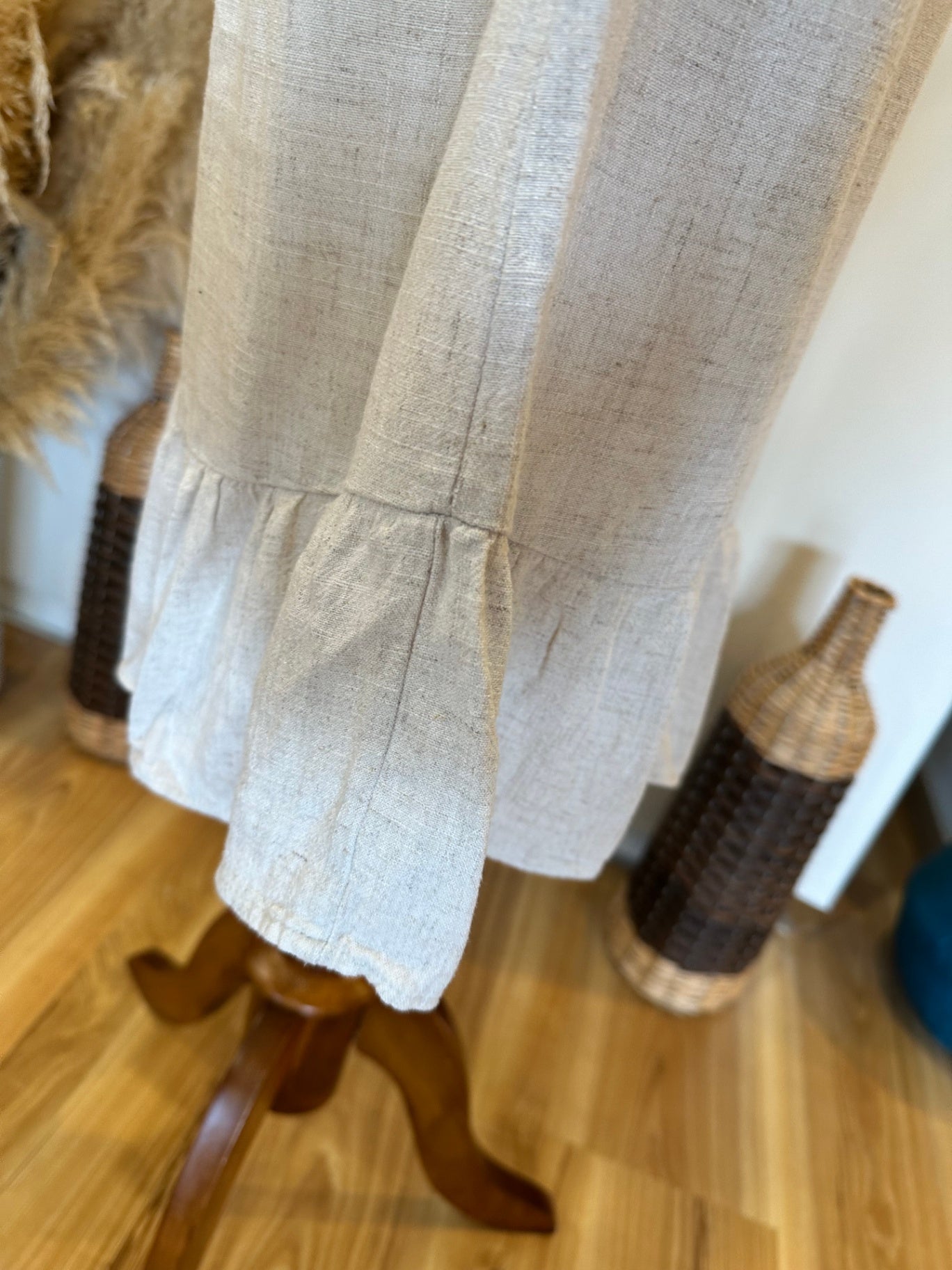Monteau Los Angeles - Dress - Extra Small - Beige - 20% Linen