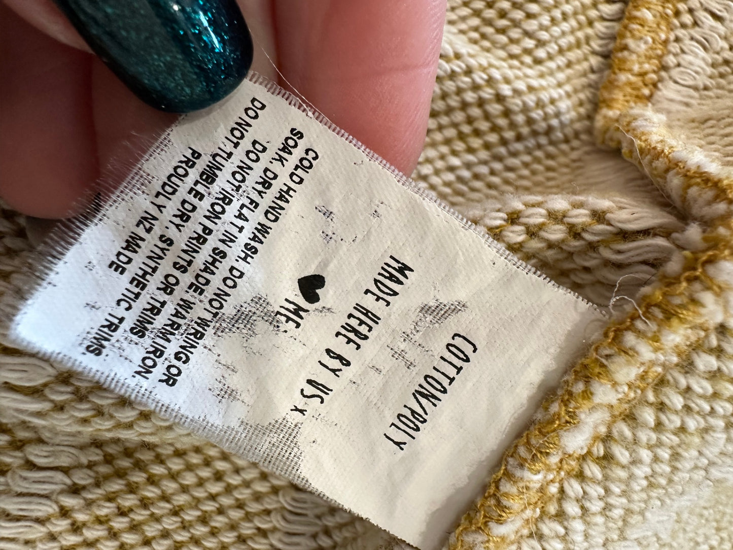 Kilt Oversized Cardigan (or Beach Cover) One Size - Beige + Mustard