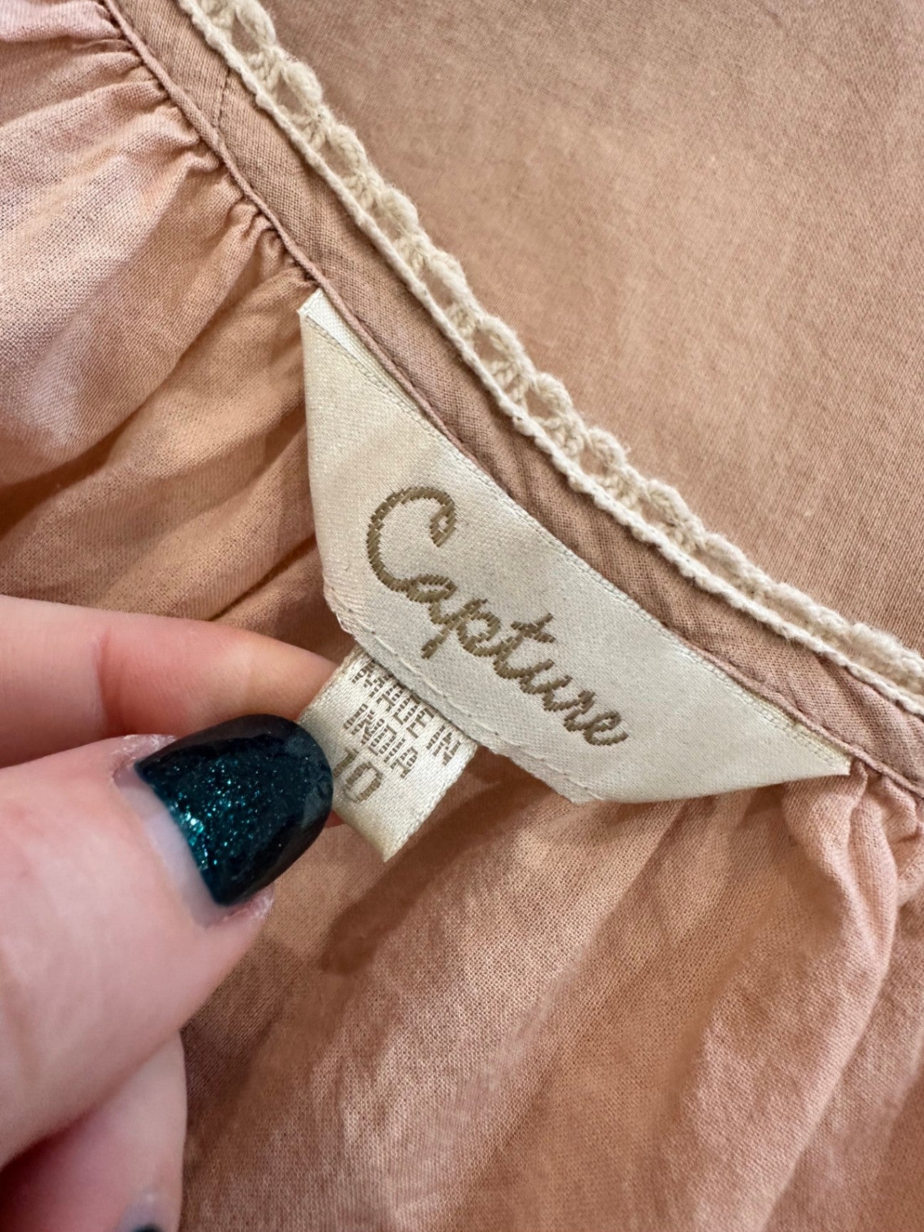 Capture - Bohemian Blouse - Size 10 - Pale Pink