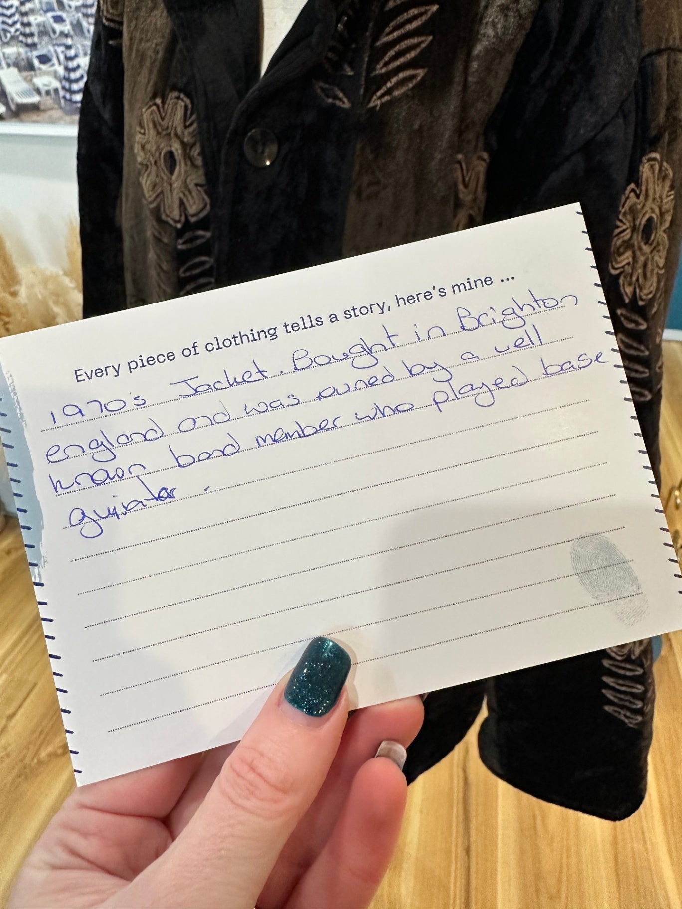 Vintage Coat - Medium / Large - Velvet Black and brown