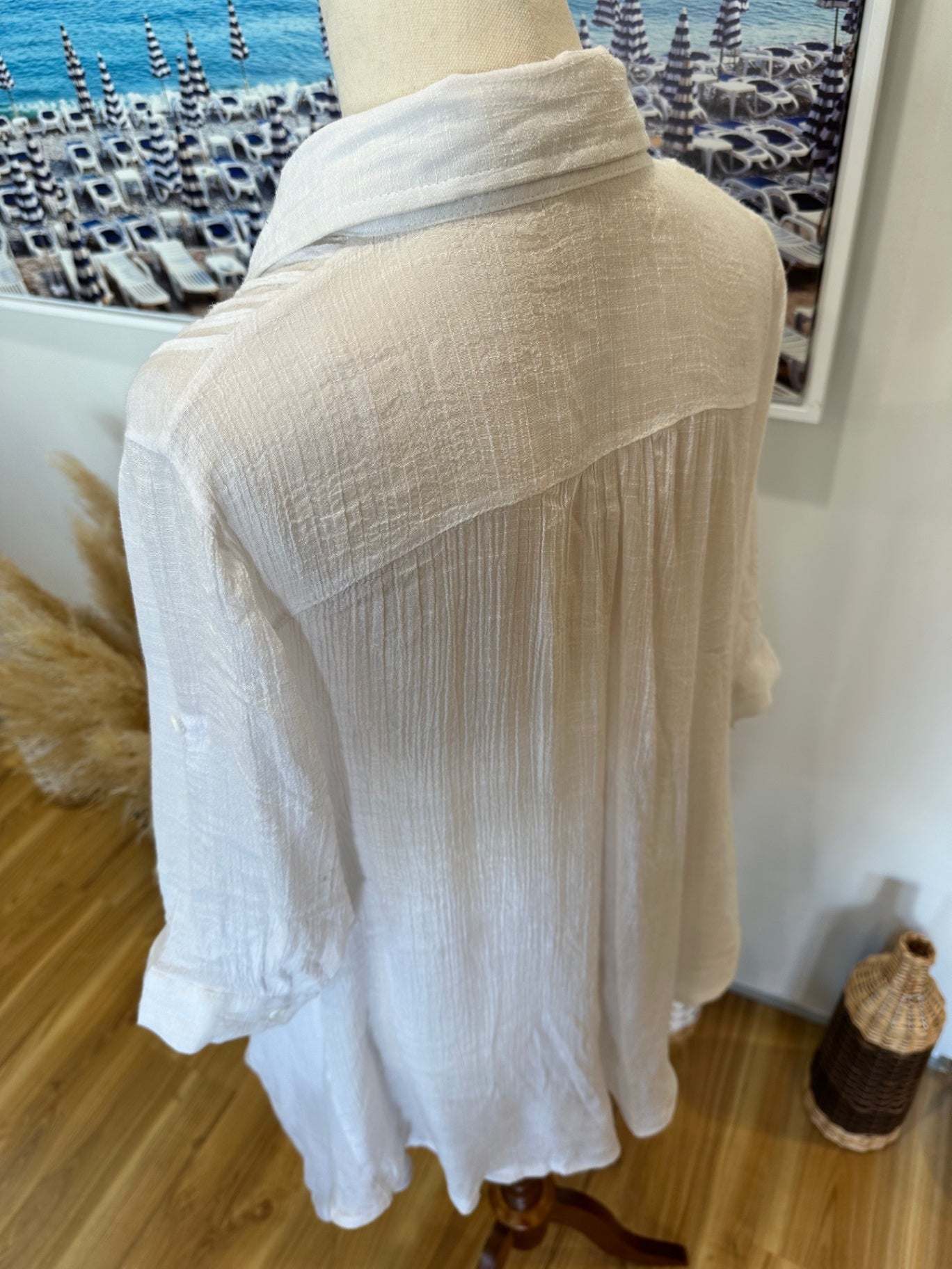 Summer Shirt - Size Large - White