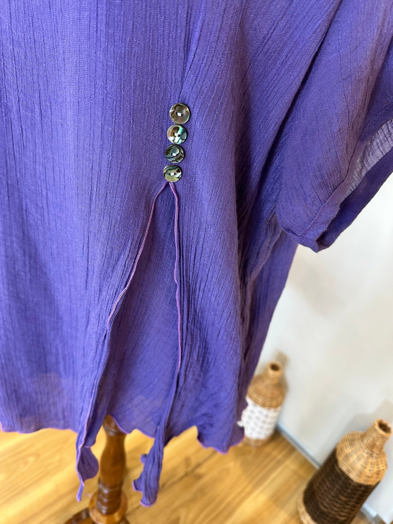 Wahine Blouse - Extra Large - Purple