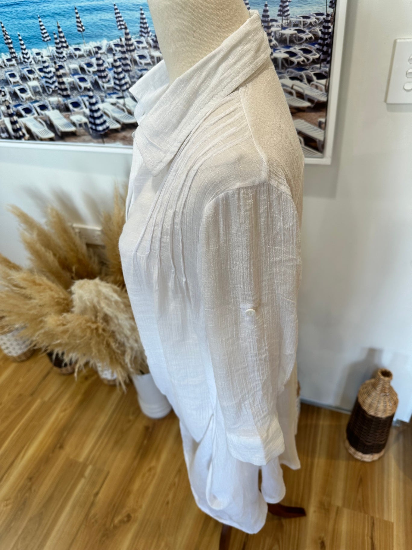 Summer Shirt - Size Large - White