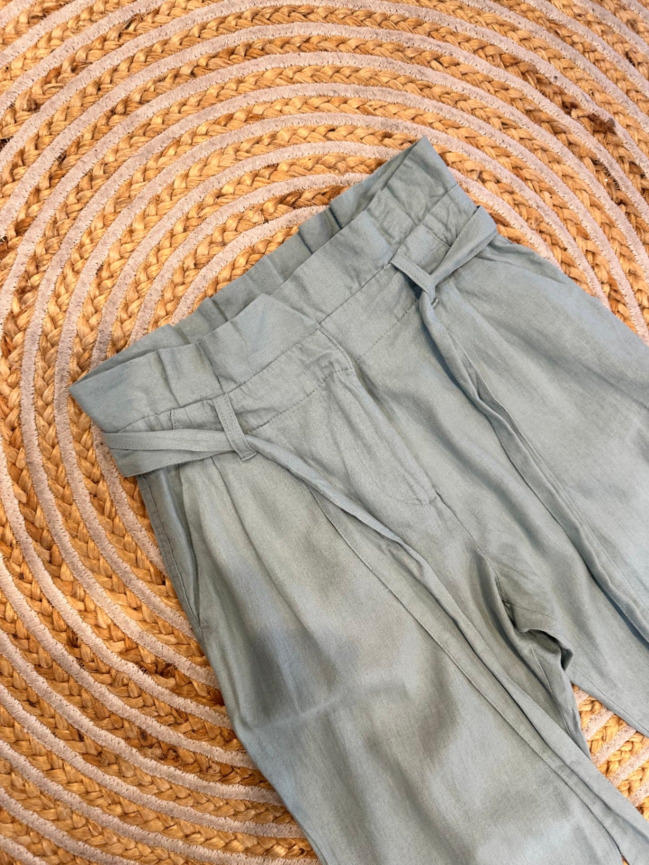Coast to Country - 55% Linen Pants - Size 6 - Light blue - NEW RRP $39.99