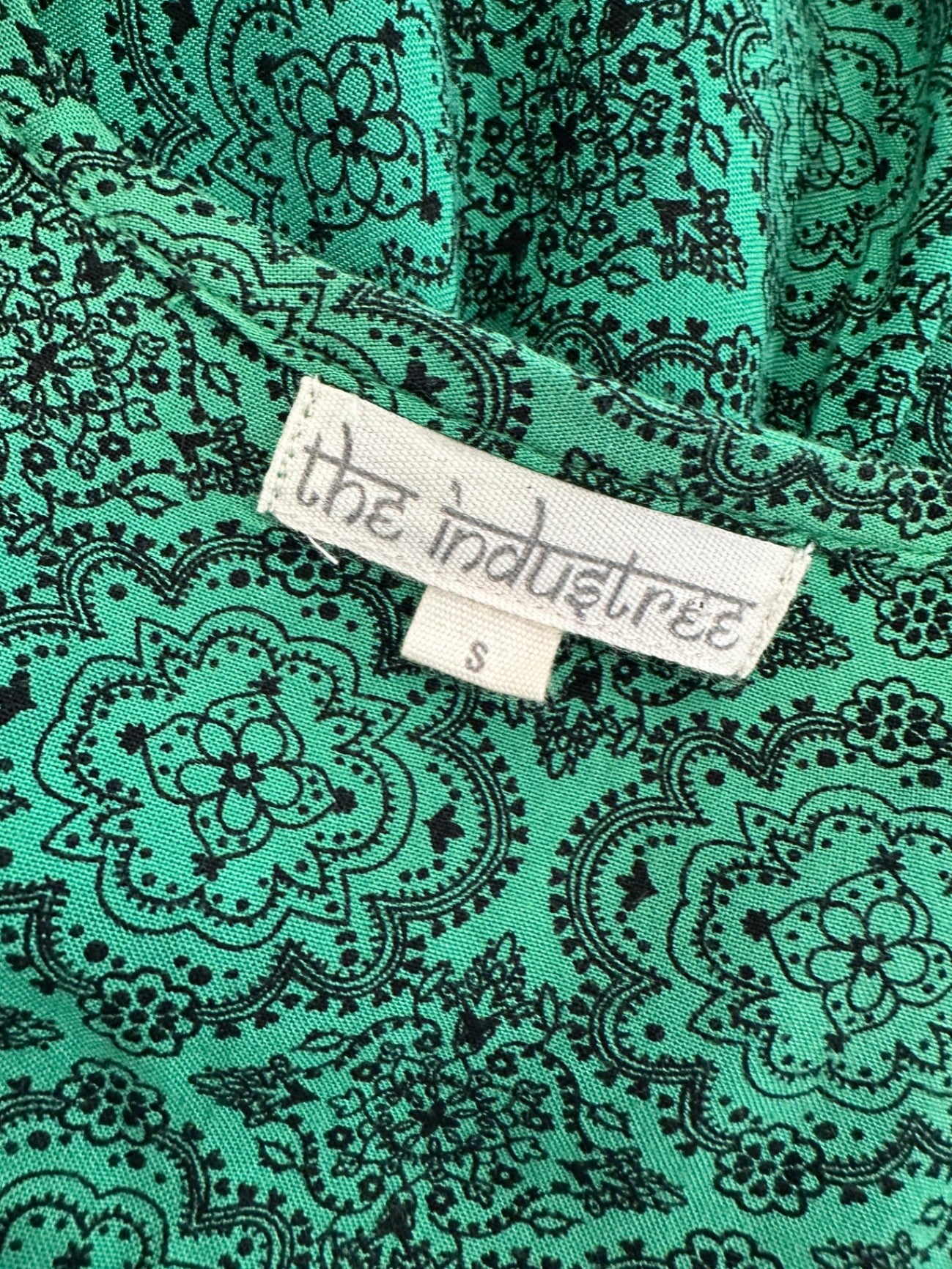 The Industree - Bohemian Dress - Small - Green