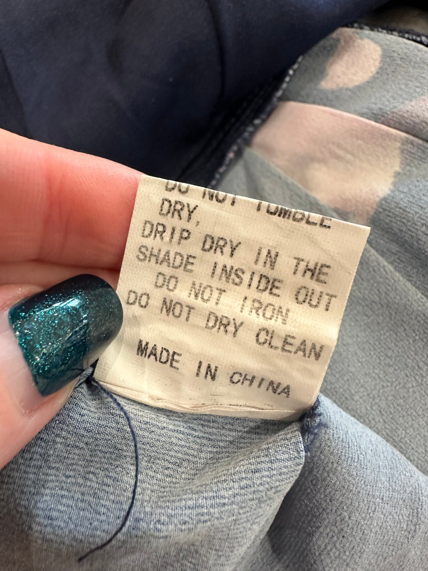 Style State - Jumpsuit - Size 8 - Navy blue with pink floral pattern