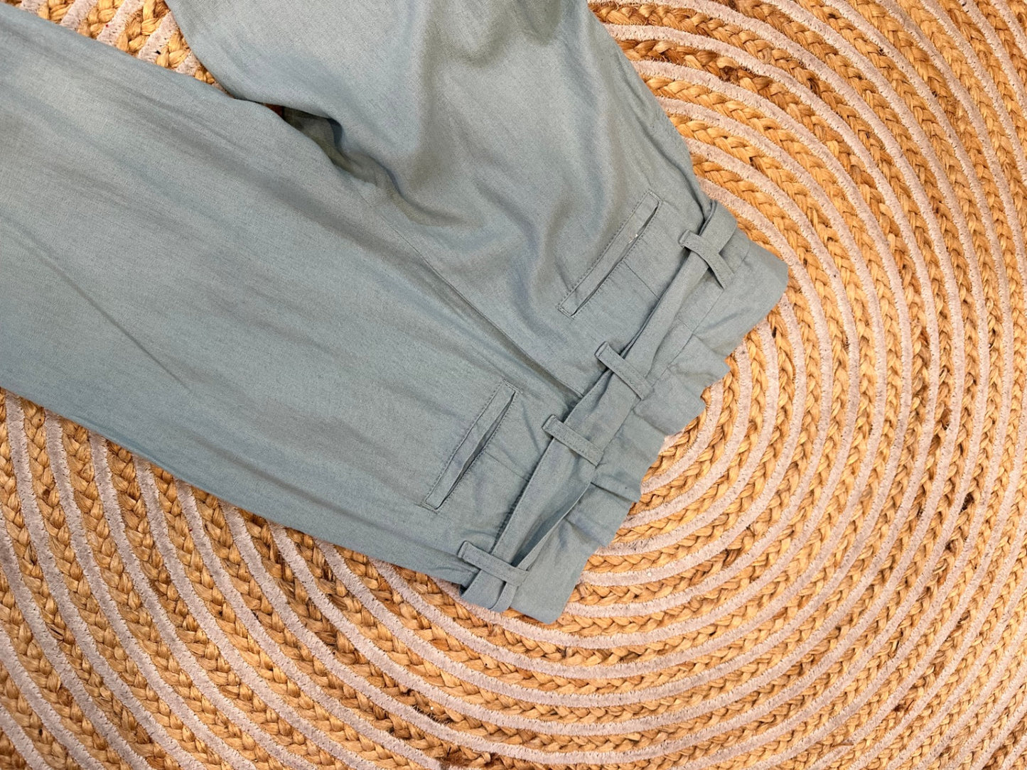 Coast to Country - 55% Linen Pants - Size 6 - Light blue - NEW RRP $39.99