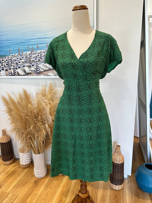 The Industree - Bohemian Dress - Small - Green
