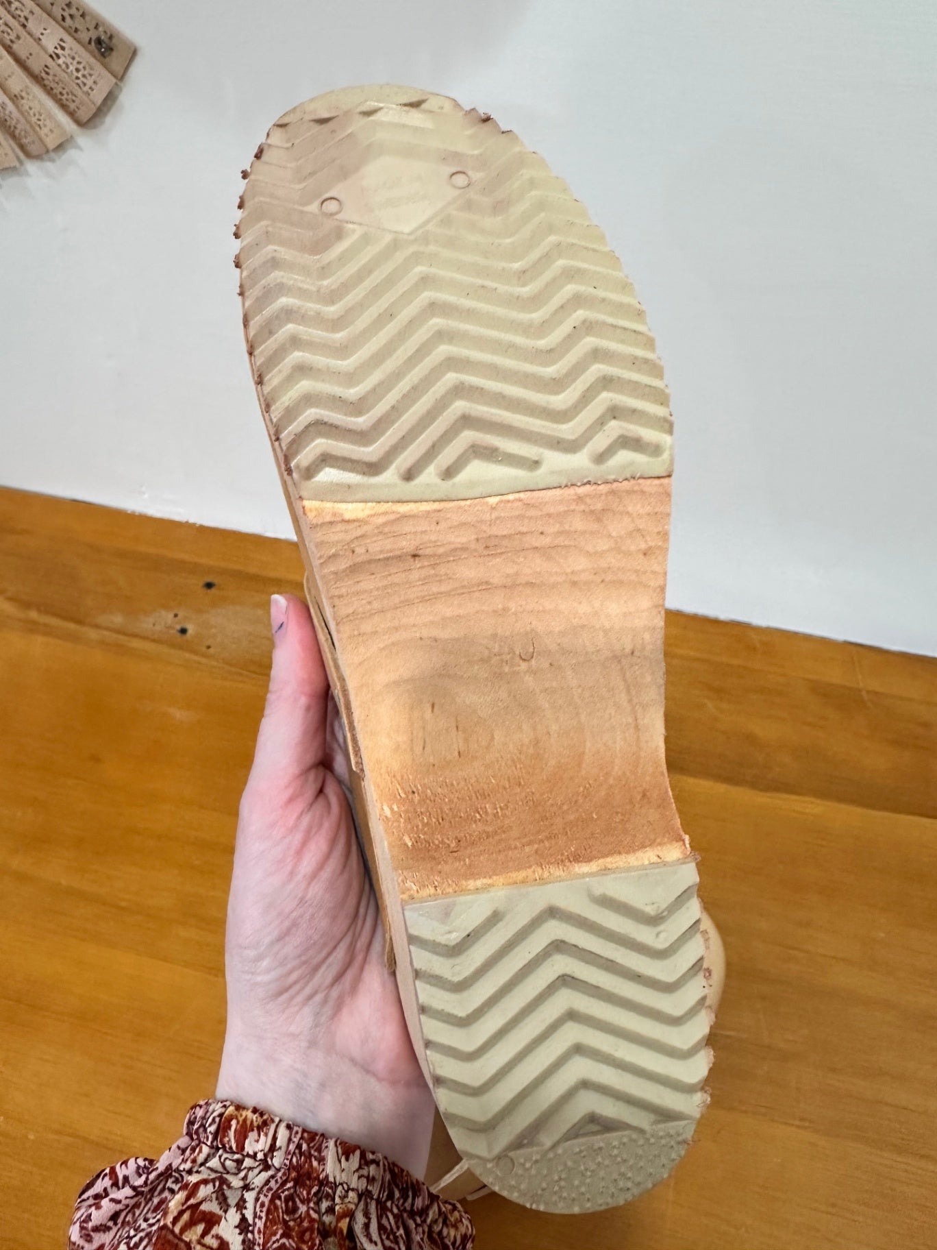 Funkis Clogs - Size EU 40 - Tan (Cork like material)