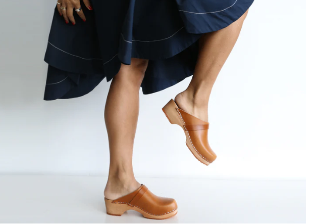 Funkis Clogs - Size EU 40 - Tan (Cork like material)