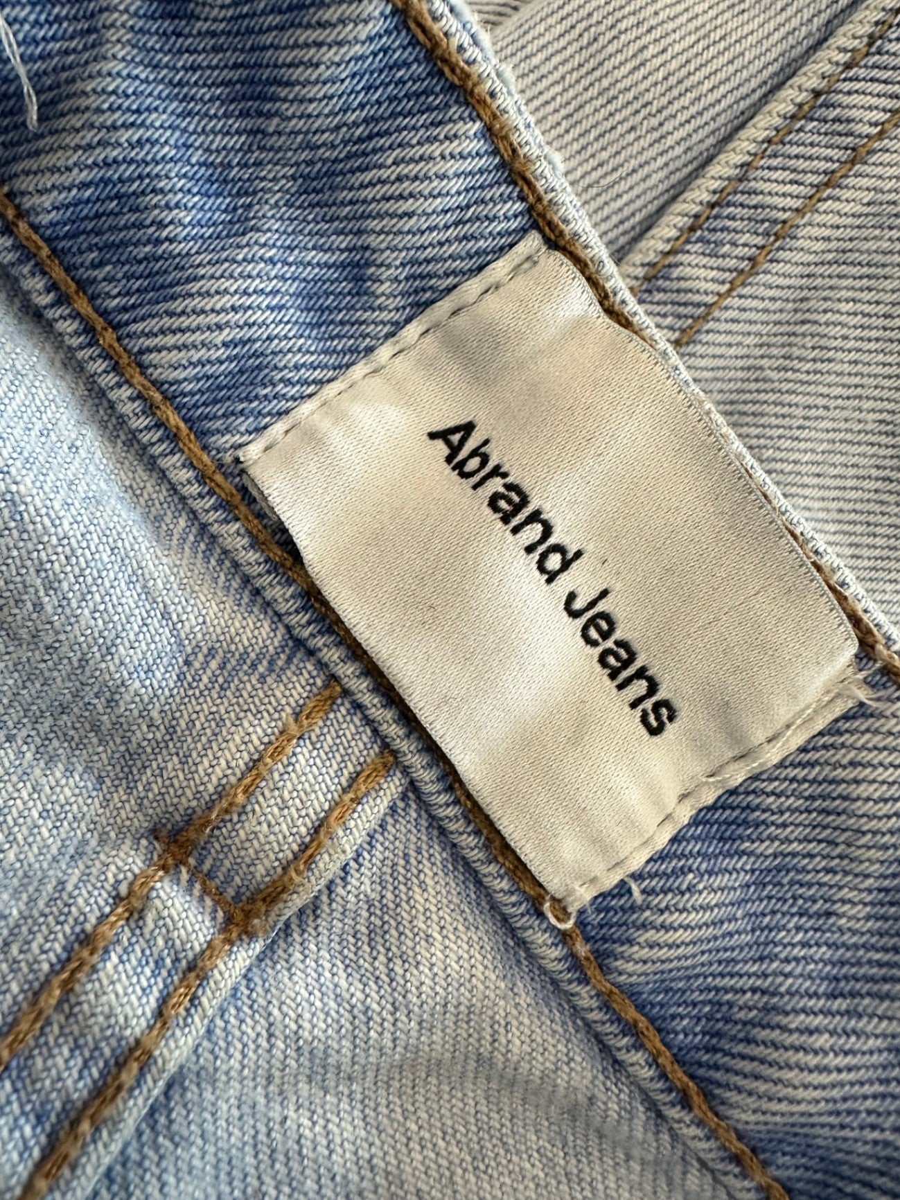 Abrand - Cropped Shorts - Size 8 - Light Blue