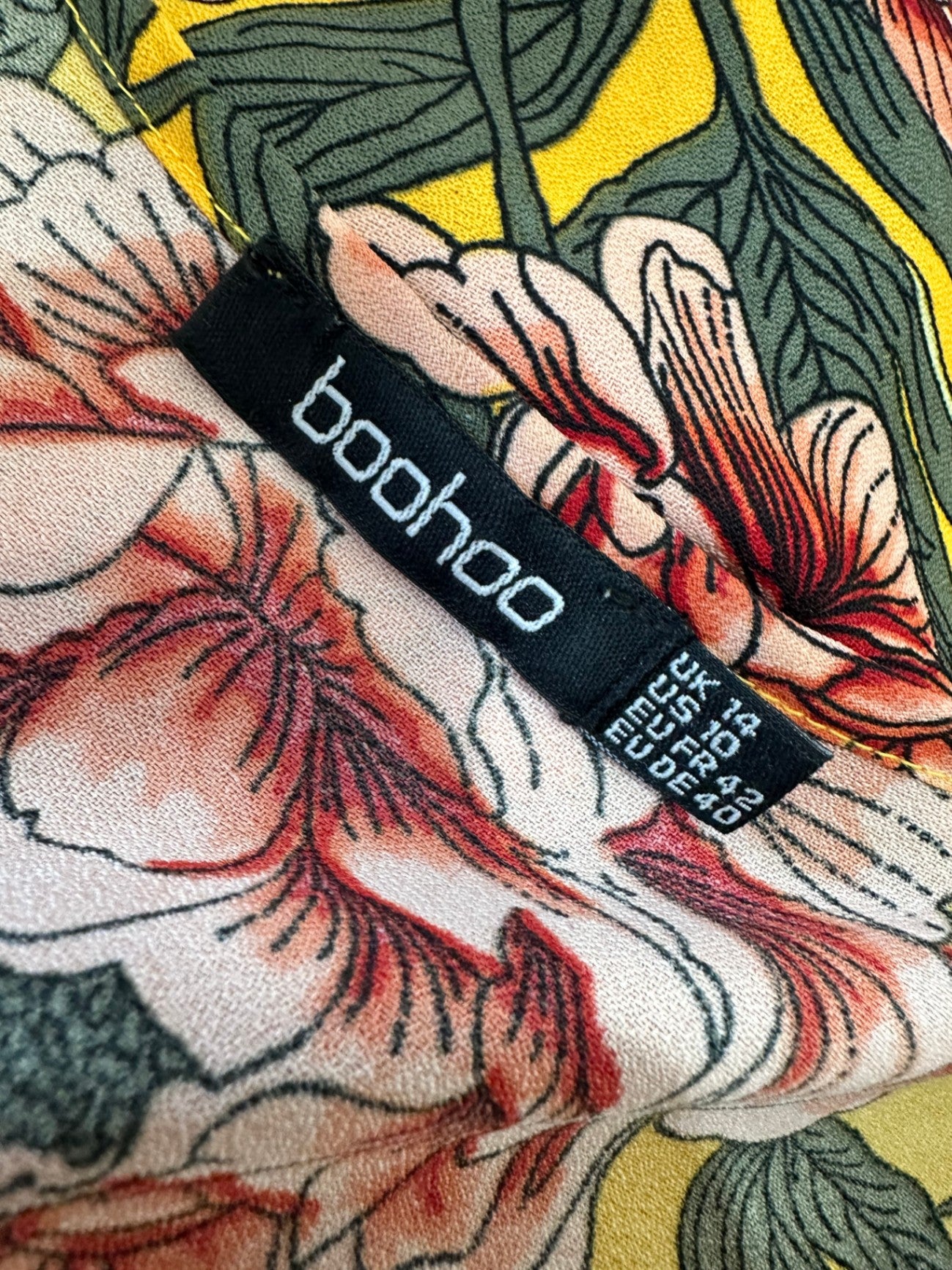 Boohoo Blouse - Size 14 - Yellow