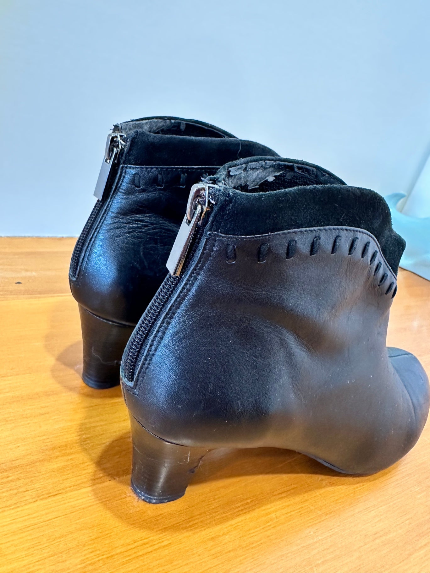 Hush Puppies - Ankle Boots - Size EU 41 - Black Leather