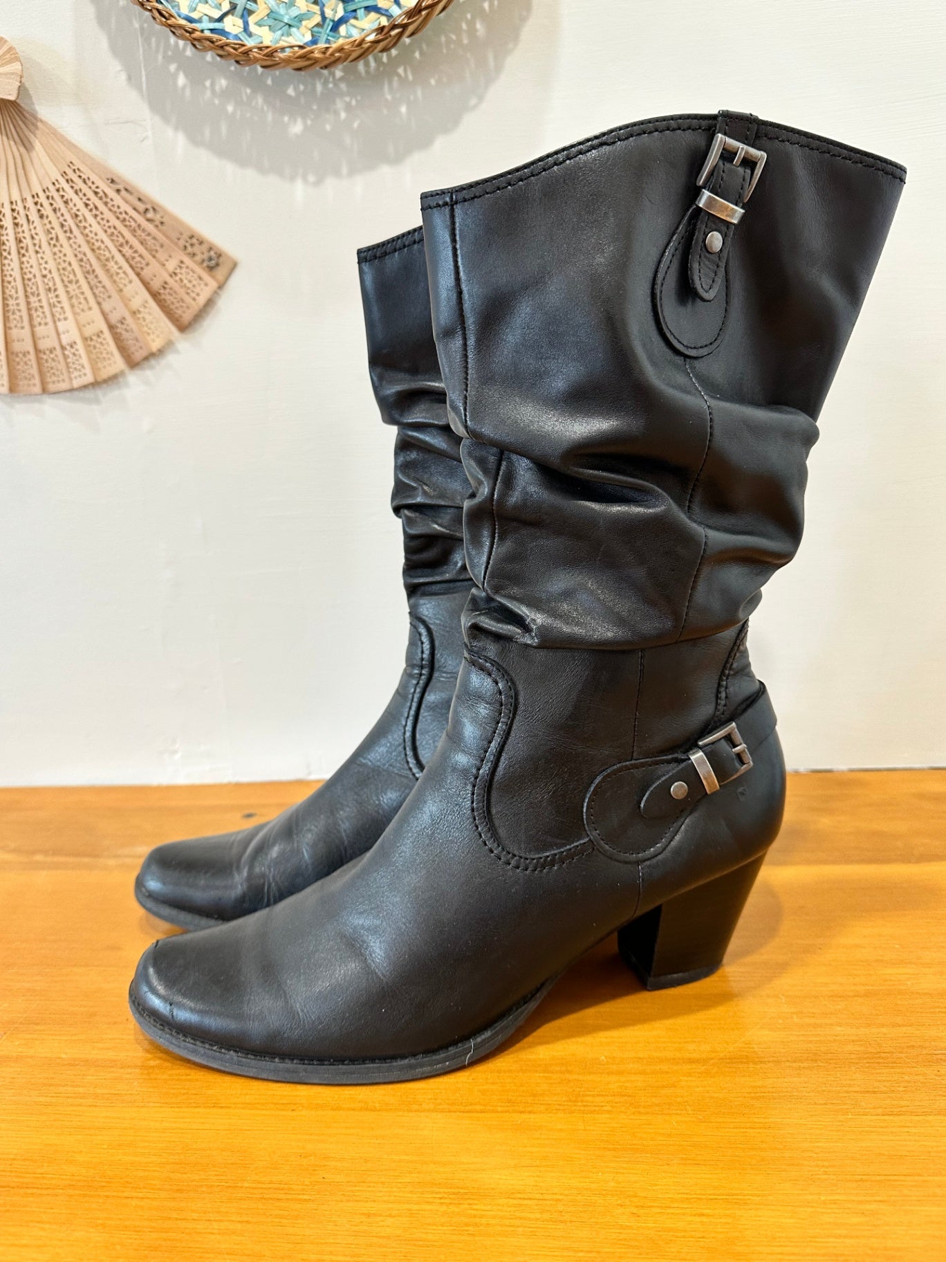 Gino Ventori - Leather Boots - Size EU 42 - Black