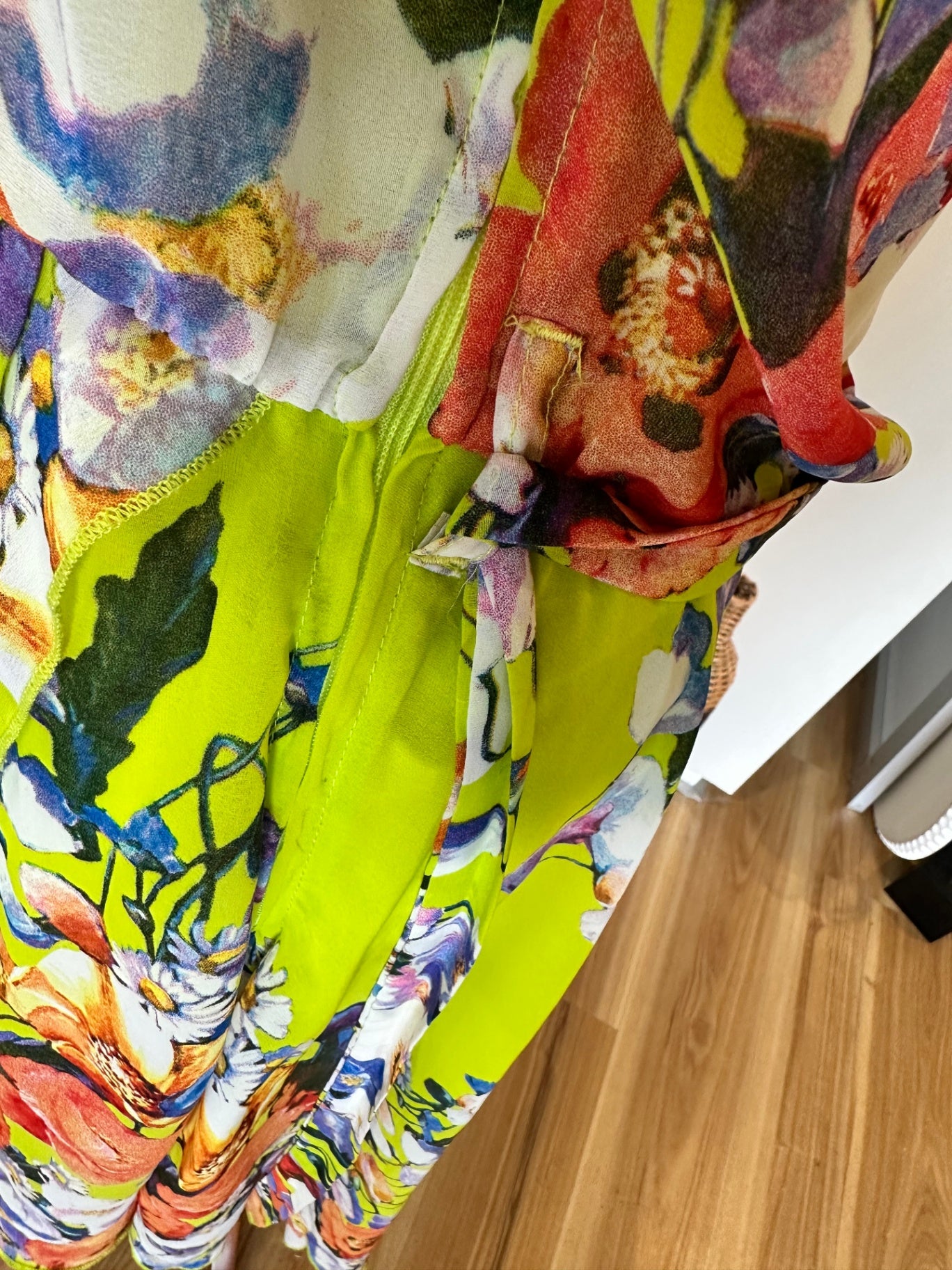 Pagani - Race Day Dress - Size 16 - Neon + Florals