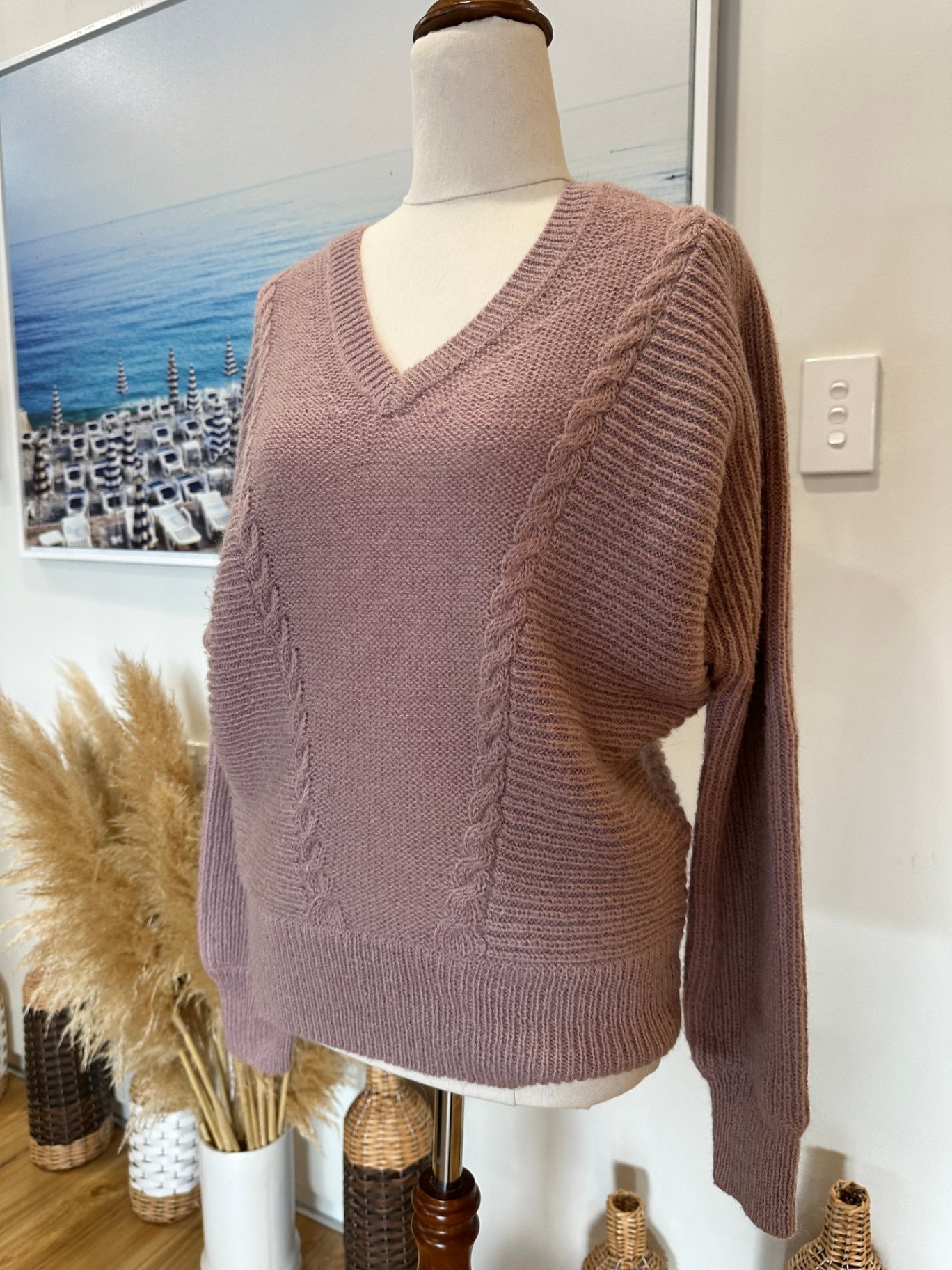 Max - Jumper - Extra Small - Light Pink - 30% Mohair