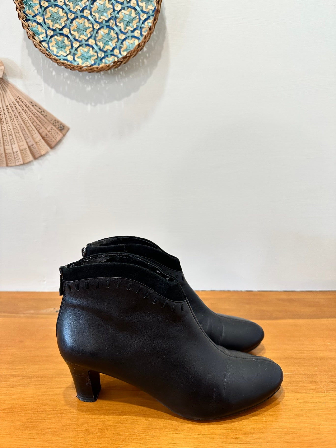 Hush Puppies - Ankle Boots - Size EU 41 - Black Leather