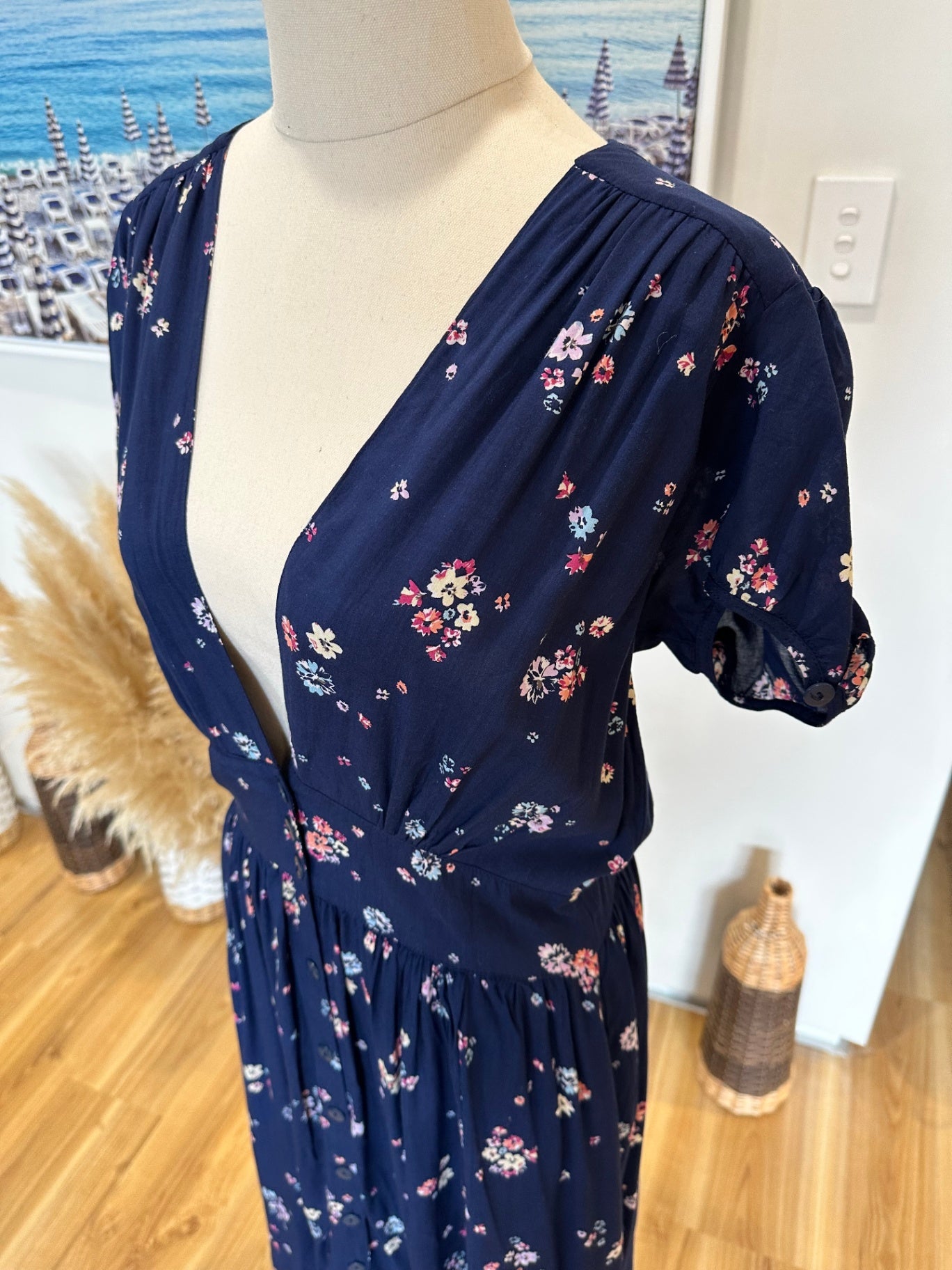 Auguste - Maxi Dress - Size 10 - Navy blue
