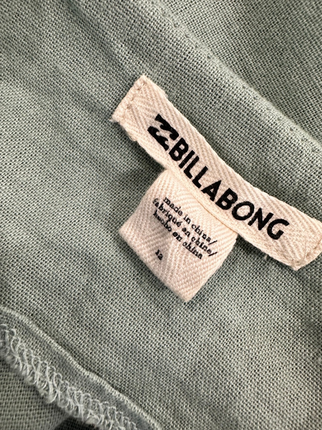 Billabong - Summer Dress - Size 12 - Pale Green