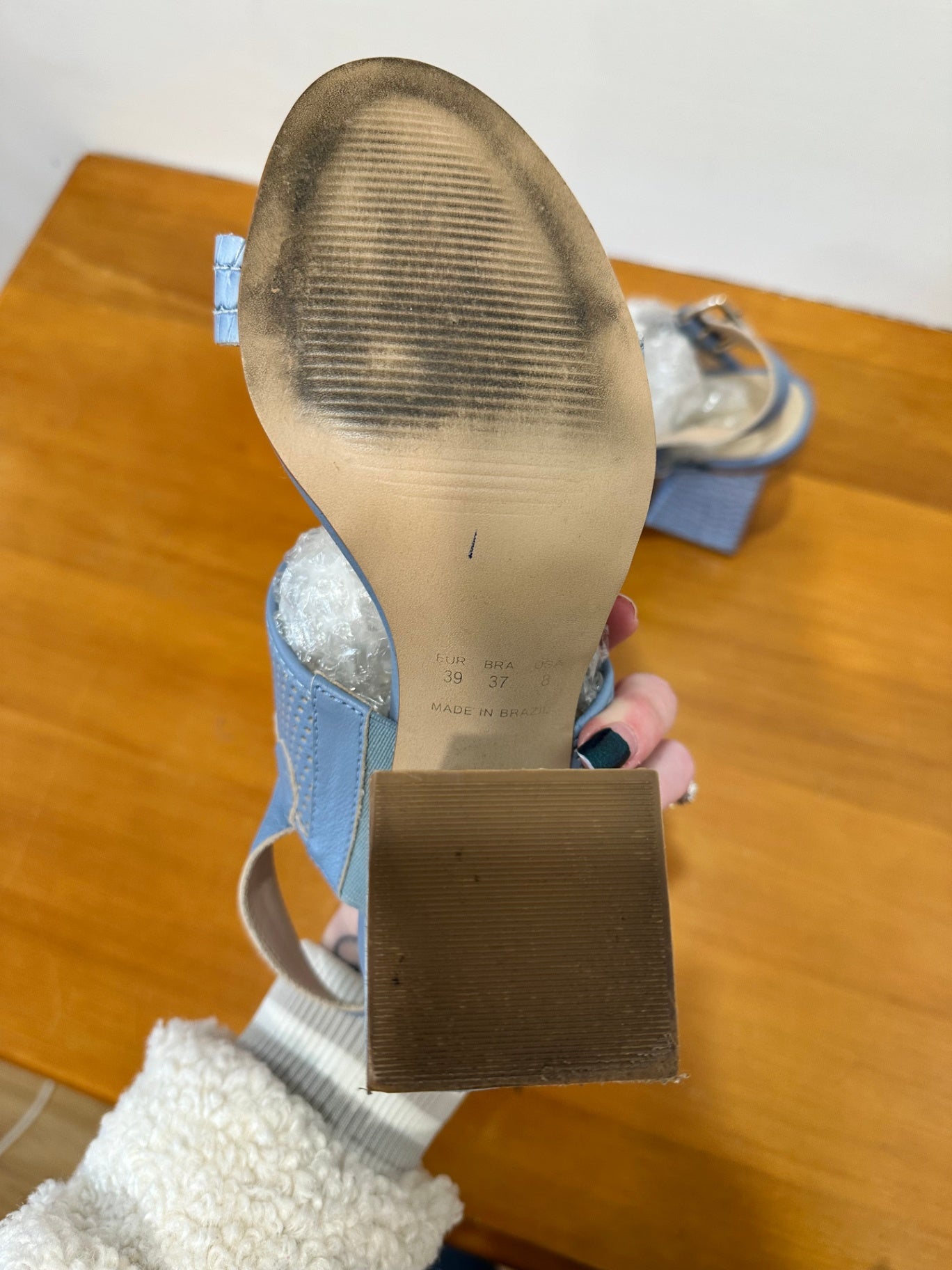 Hey Monday - Heeled Sandal - Size EU 39 - Blue