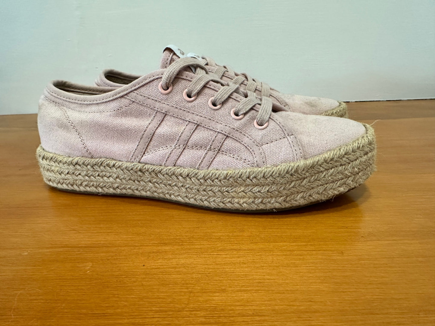 Deuce Sneakers / Espadrilles - Size EU 38 - Pink + Beige
