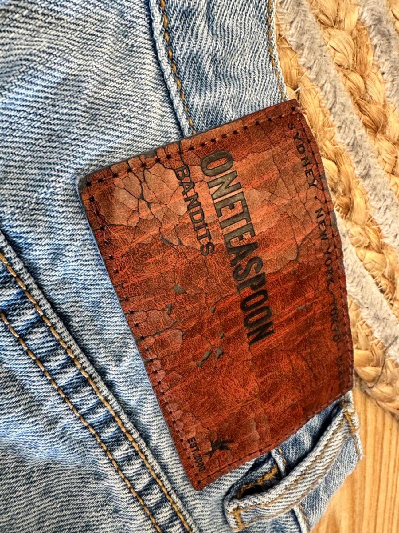 One Teaspoon - Denim Shorts - Size 8 - Light Blue