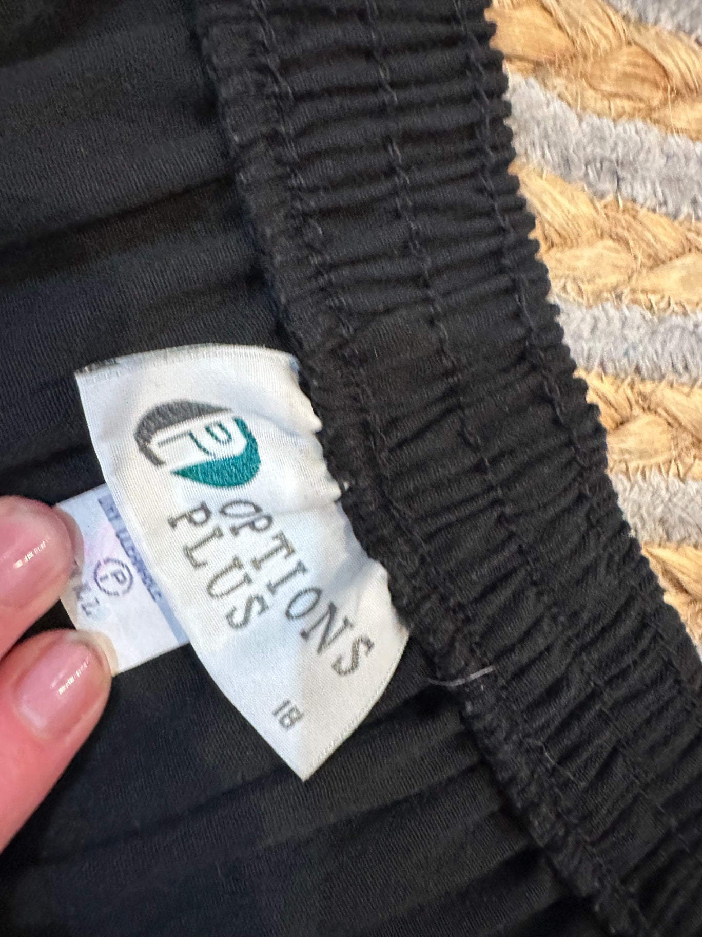 Options - A-Line Skirt - Size 18 - Black