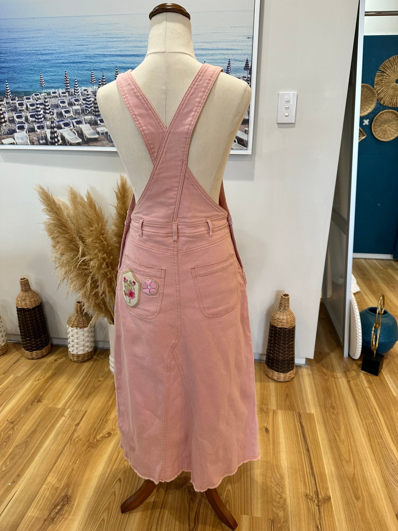 Spell Dungarees / Dress - Extra Small - Pink
