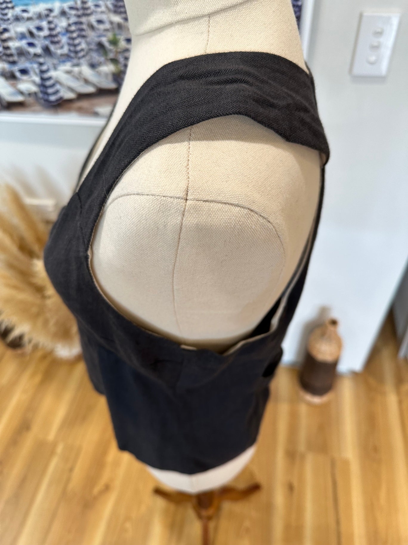 Starfish - Made in New Zealand - Waistcoat - Size 12 - Grey - 55% Linen + 45% Wool