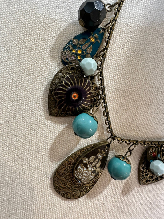 Vintage Necklace Multicolor