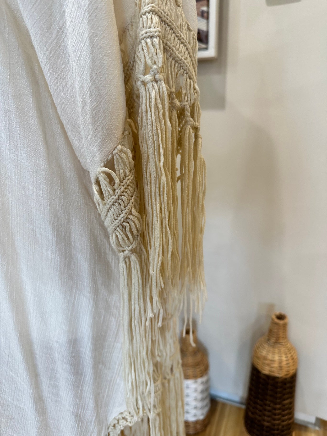 Bohemian Kaftan - One Size - Cream/Beige