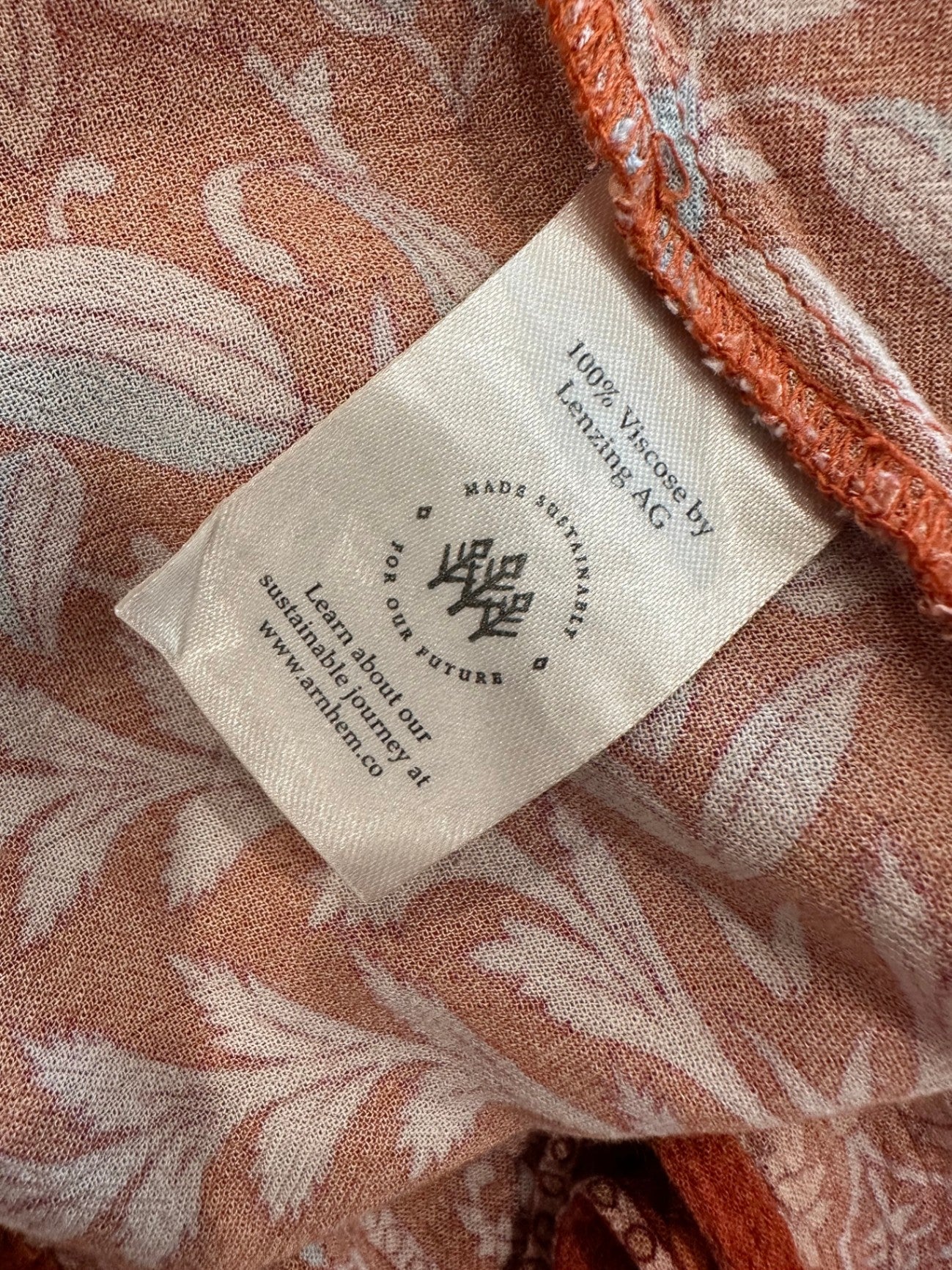 Arnhem - Wrap Dress - Size 10 - Red / Orange