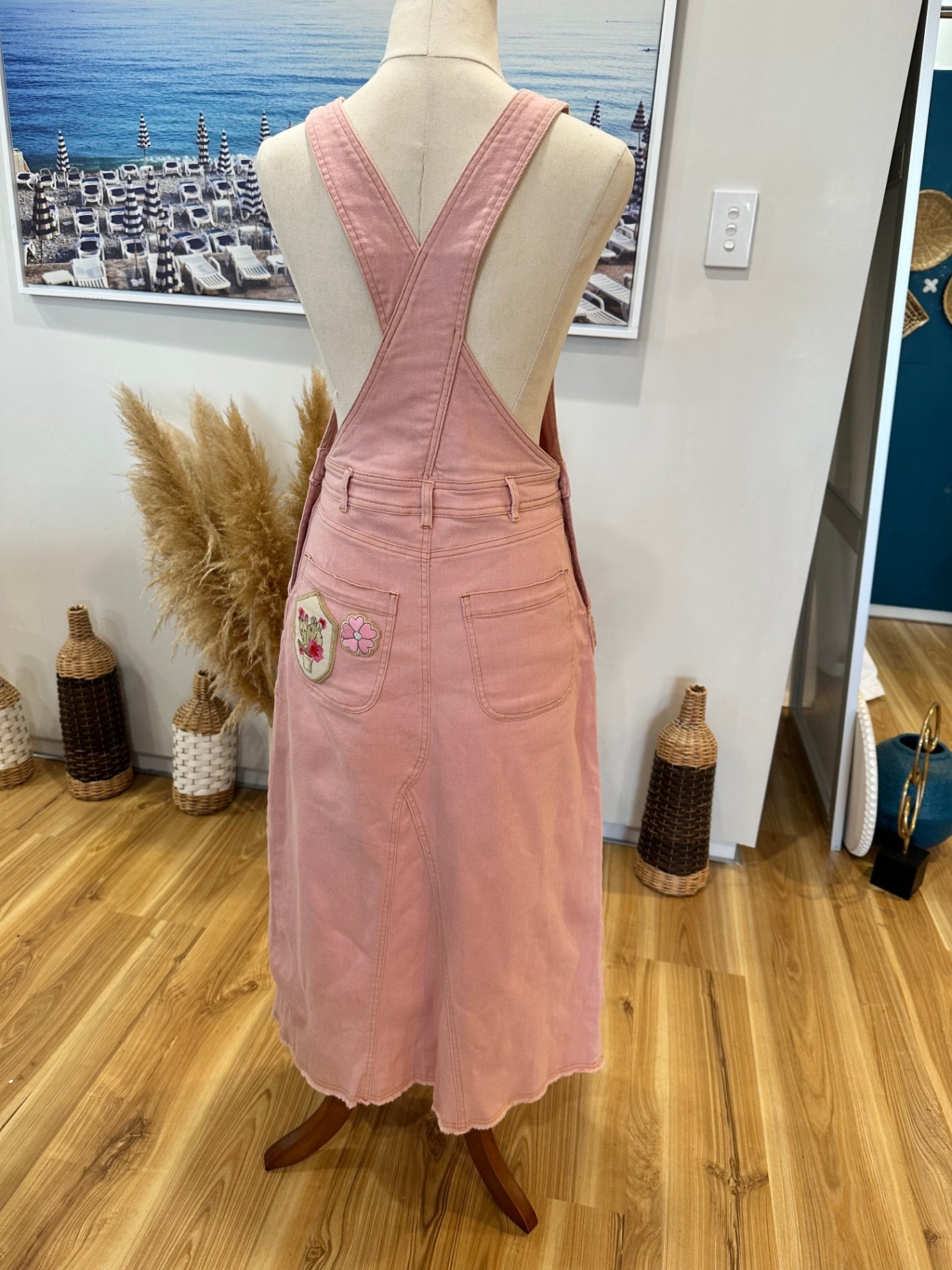 Spell Dungarees / Dress - Extra Small - Pink