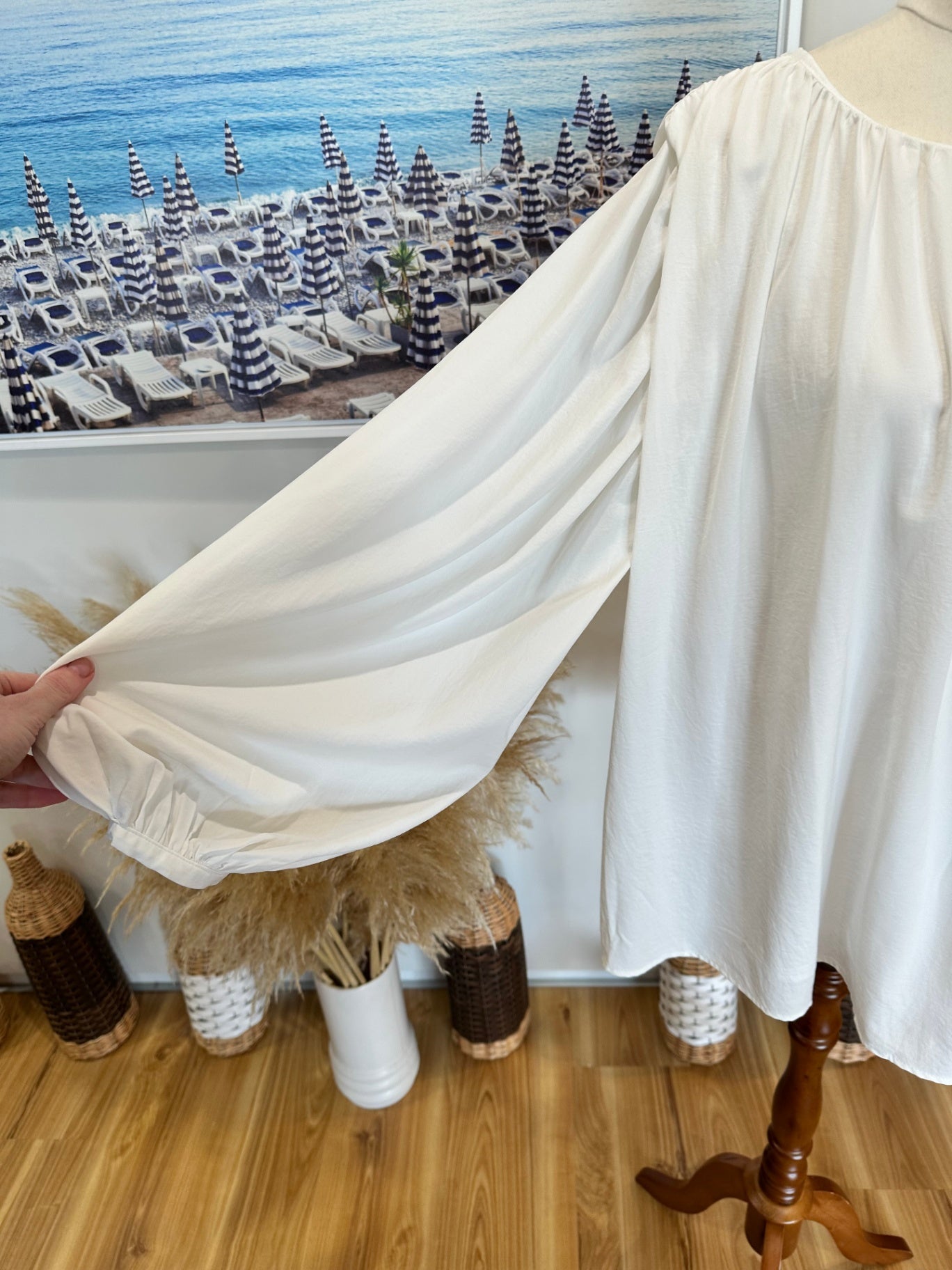 Halo & Hazard Blouse - Medium - Cream