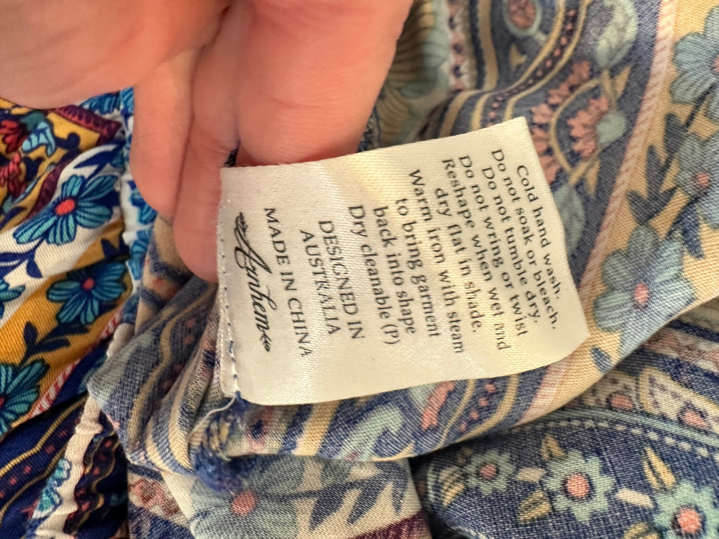 Arnhem - Maxi Skirt - Size 16 - Blue