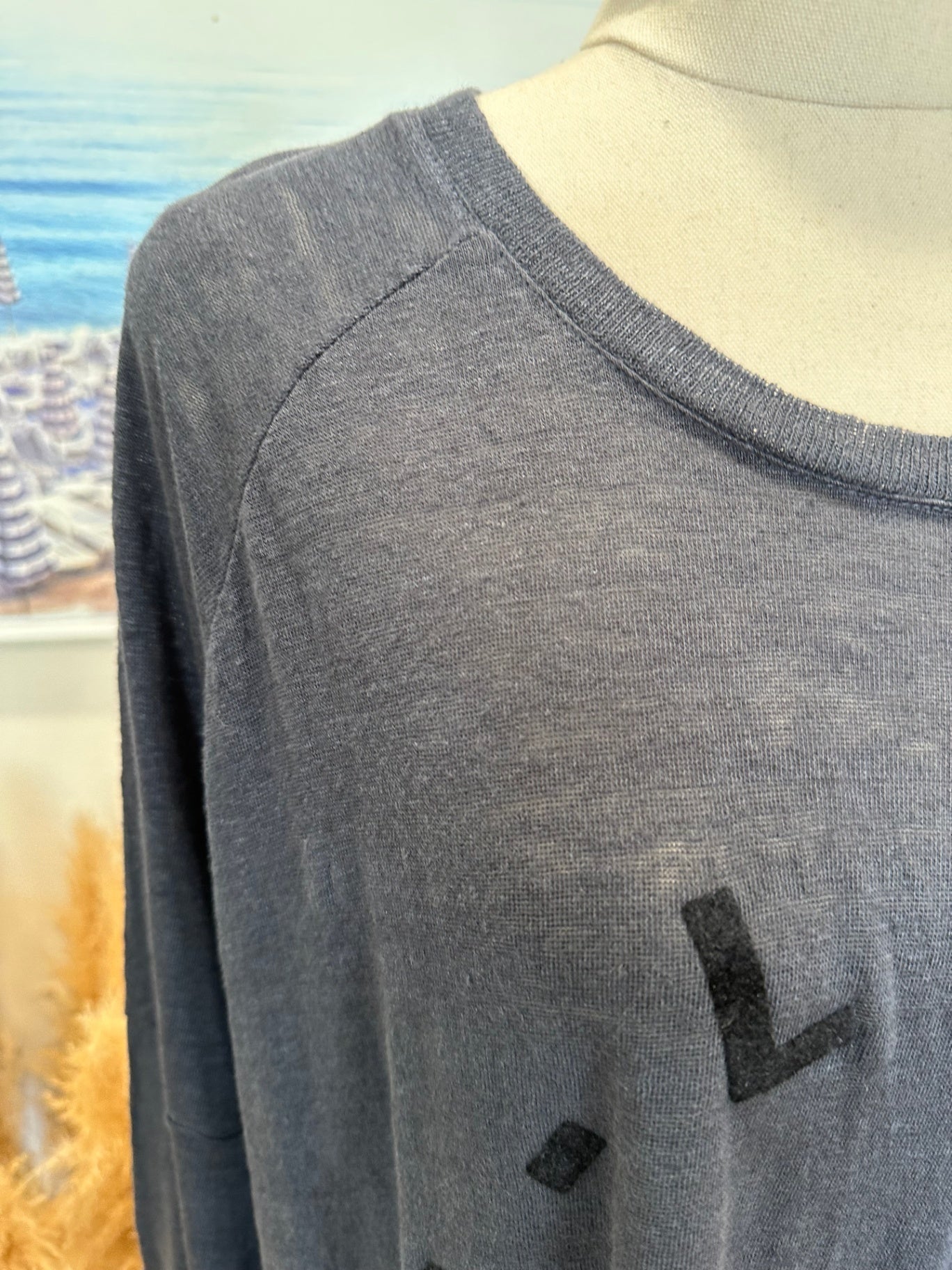 Decjuba - Longsleeve Top - Large - Grey / Blue