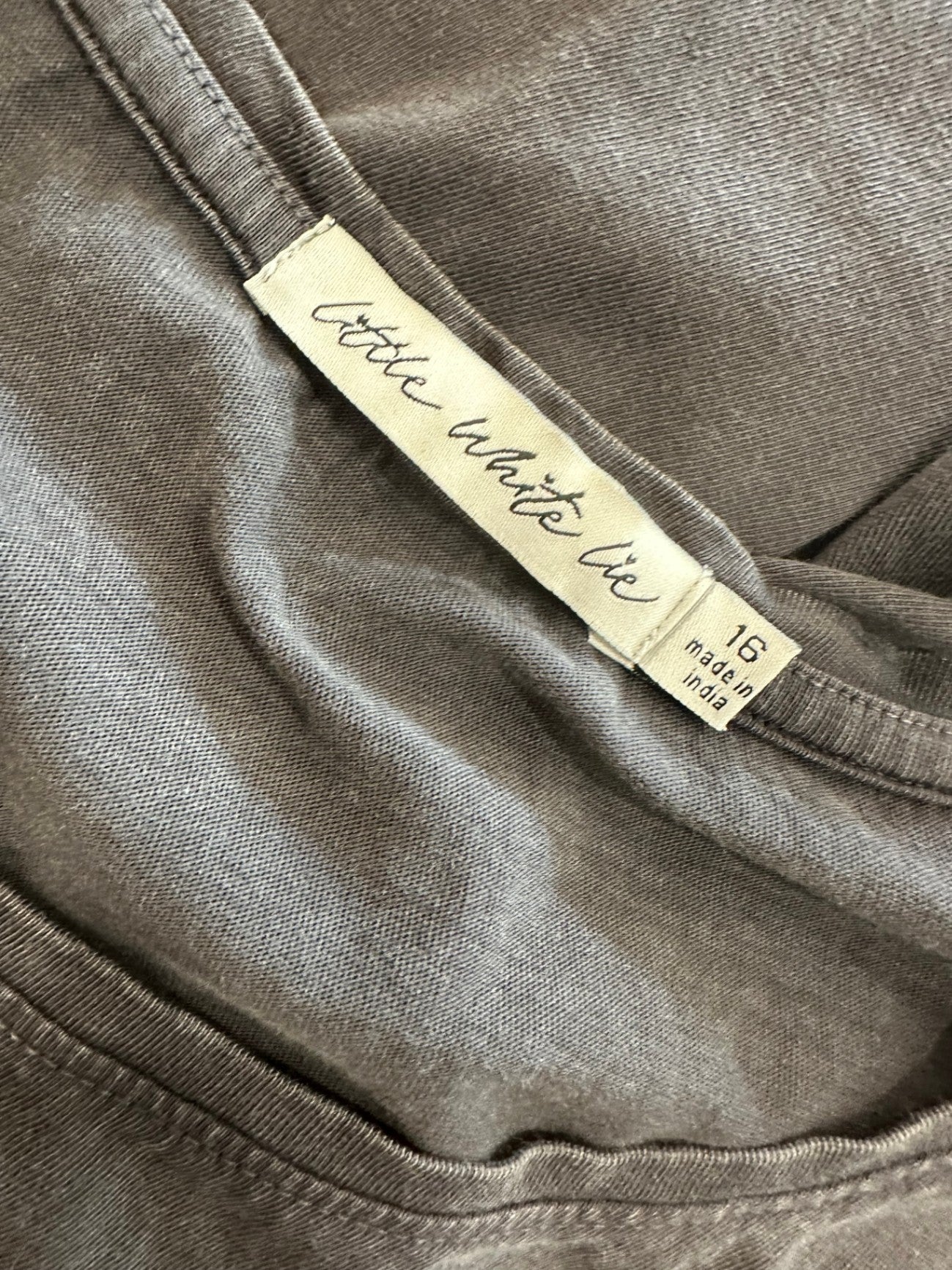 Little White Lie - Top - Size 16 - Black + Rose Gold