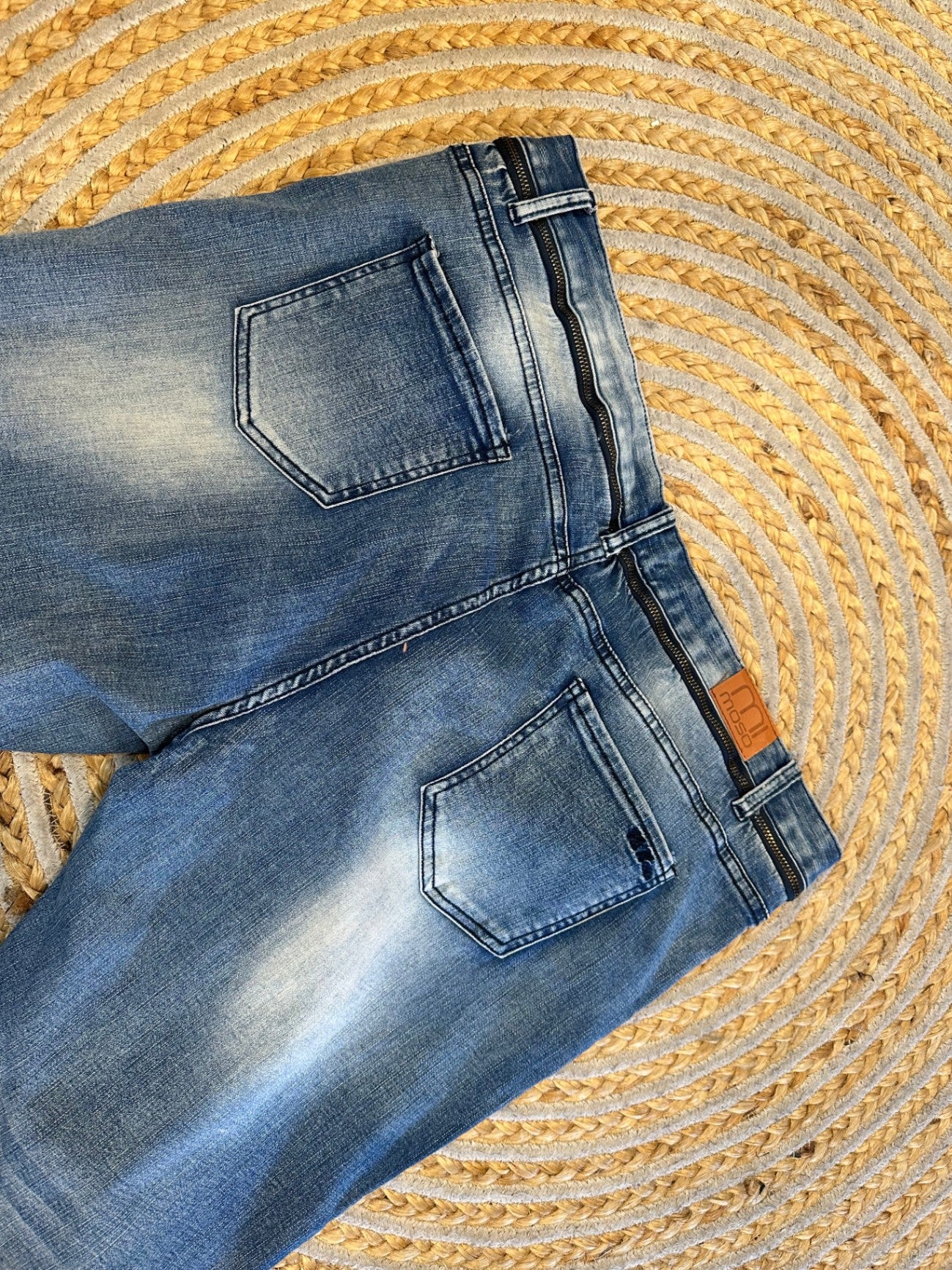 Mi Moso - Biker Jeans - Size 18 - Blue