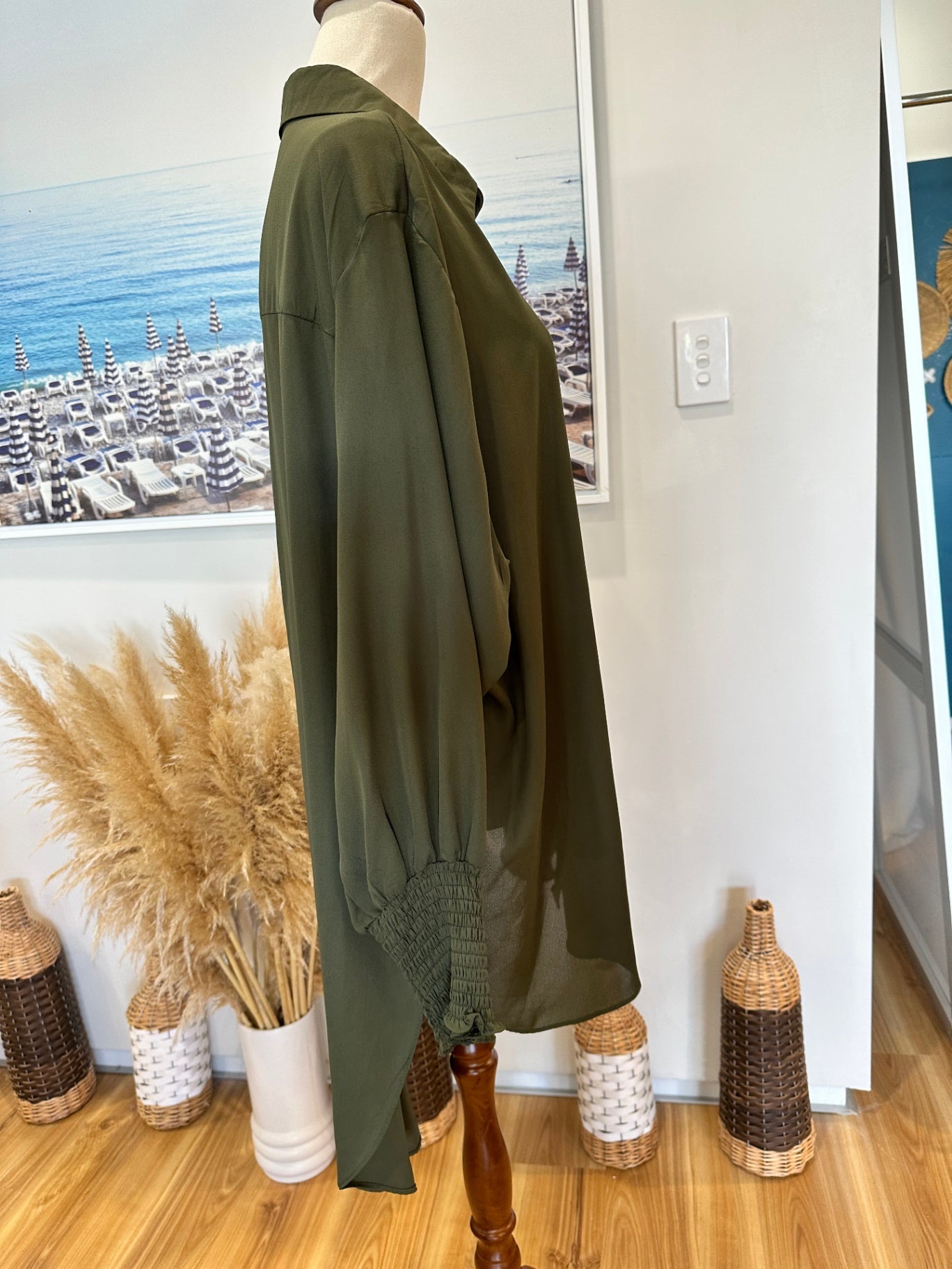 Pagani - Longsleeve Shirt - Size 12 - Olive green