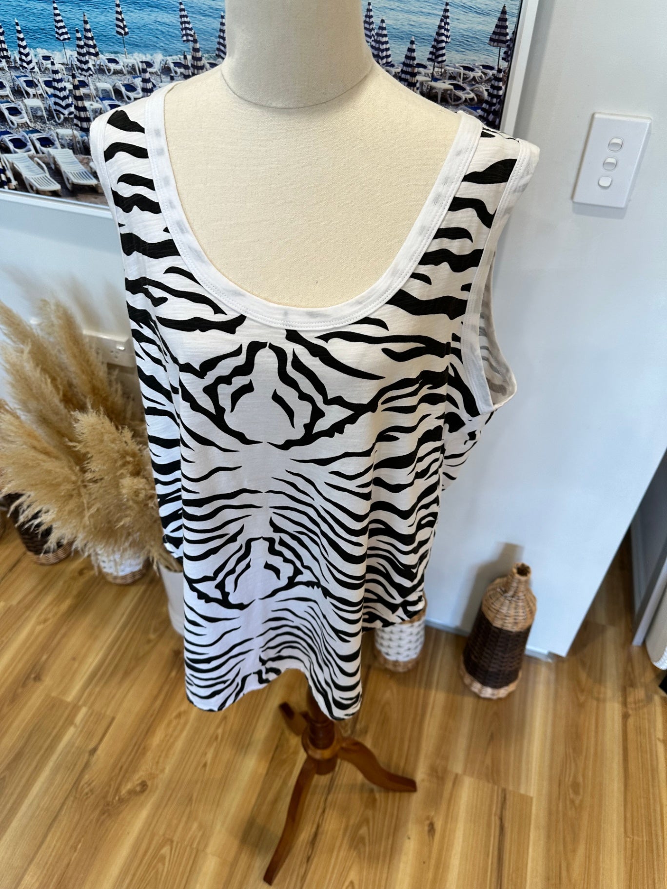 3rd Story - Zebra Print Top - Large / Extra Large