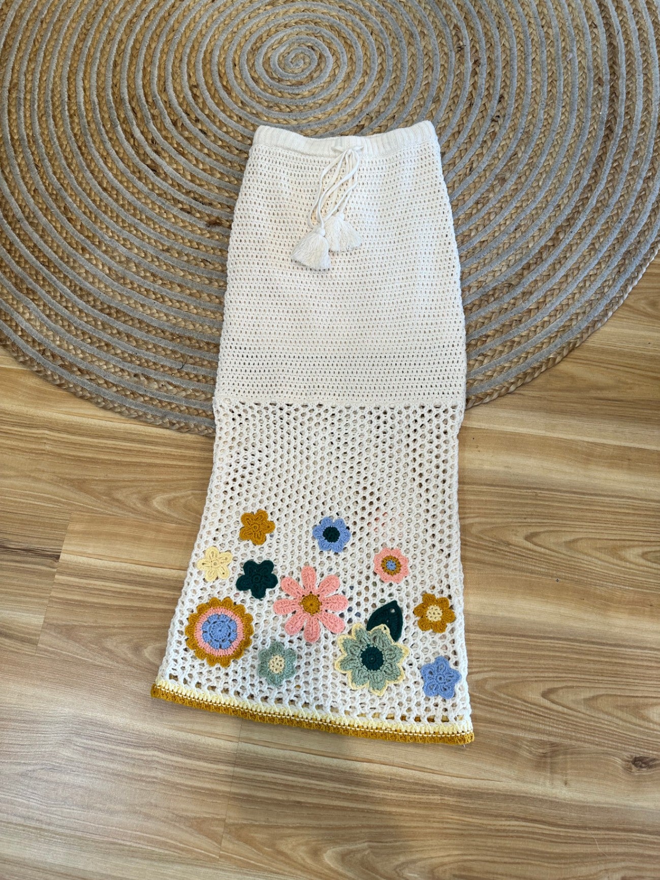 Ghanda - Crochet Skirt - Extra Small - Cream BNWT RRP $94.95
