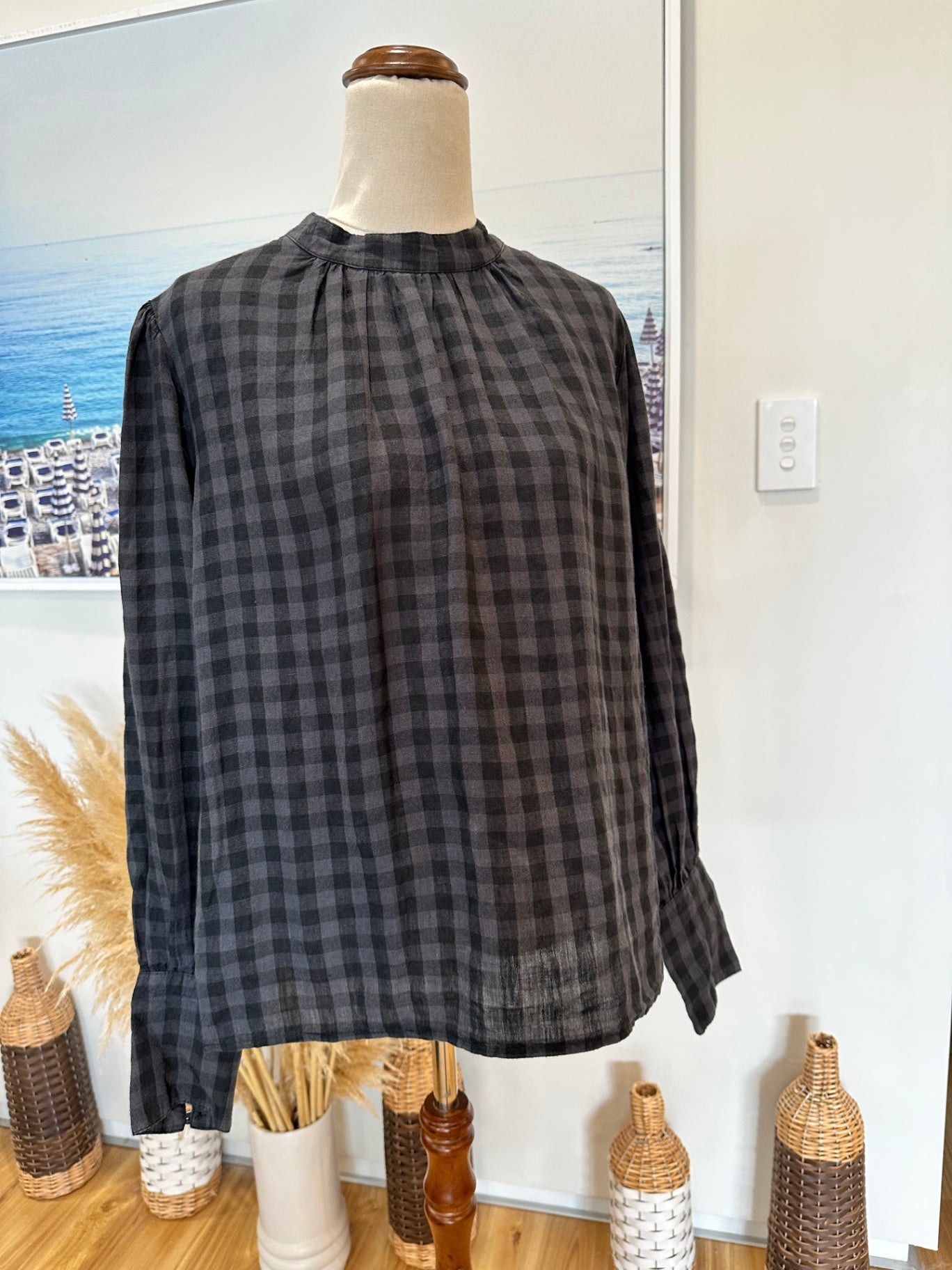 Max Blouse - Size 12 - 100% Linen