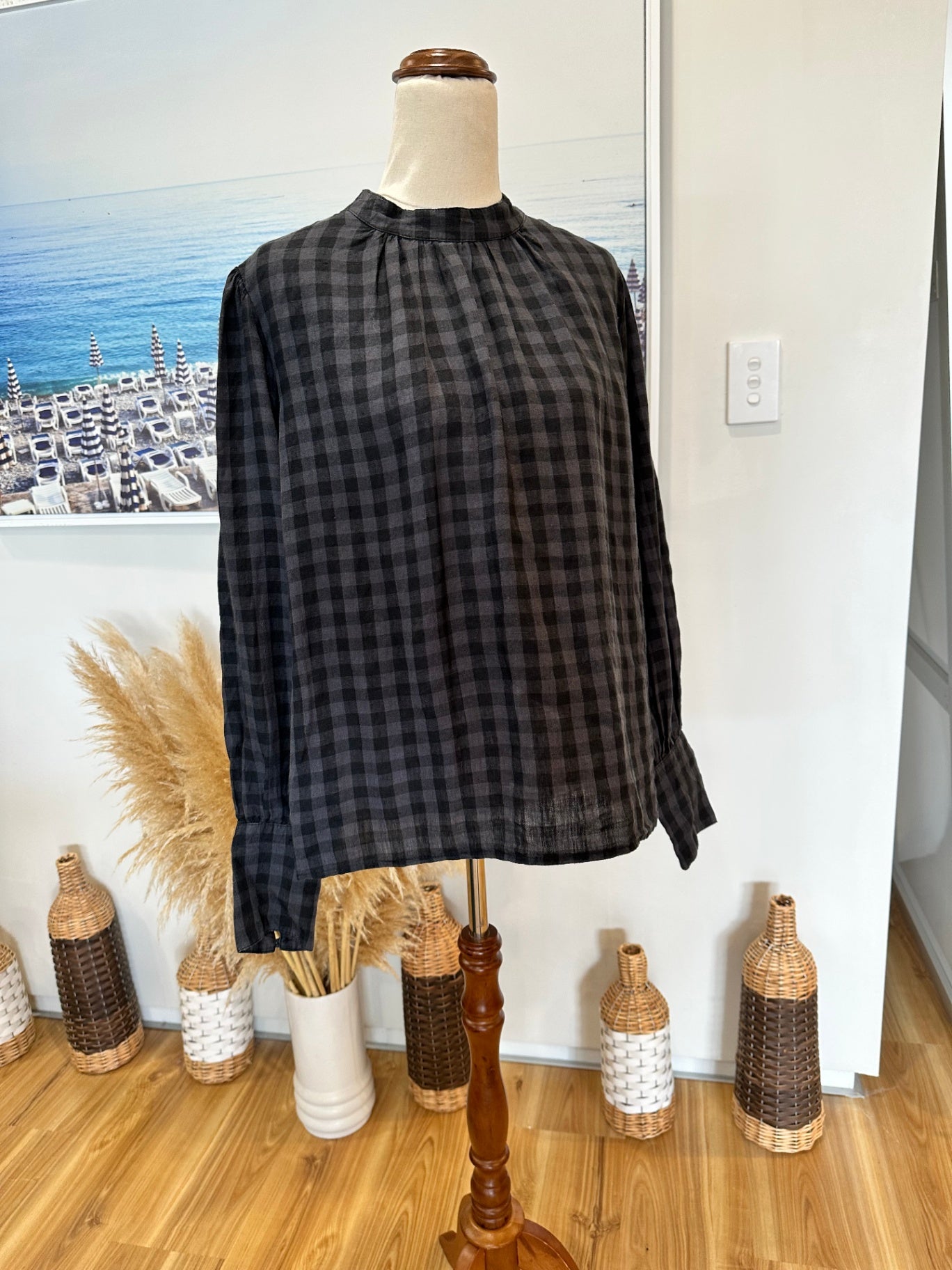 Max Blouse - Size 12 - 100% Linen