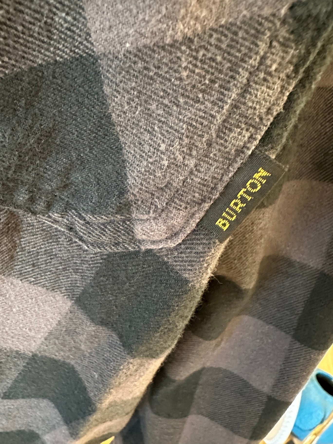Burton - Flannel Shirt - Large - Black and Grey