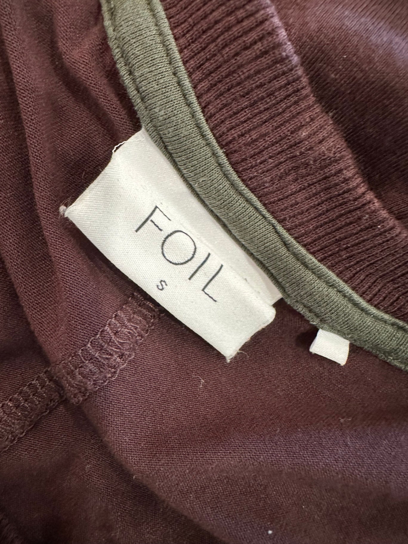 Foil - Long sleeve Dress - Small - Dark Brown