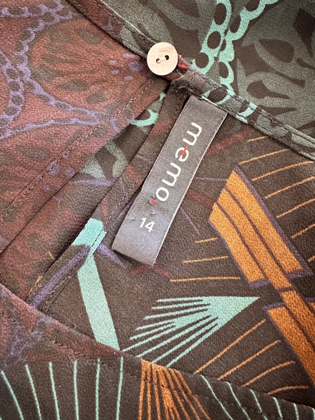 Memo - Blouse - Size 14 - Geo Print