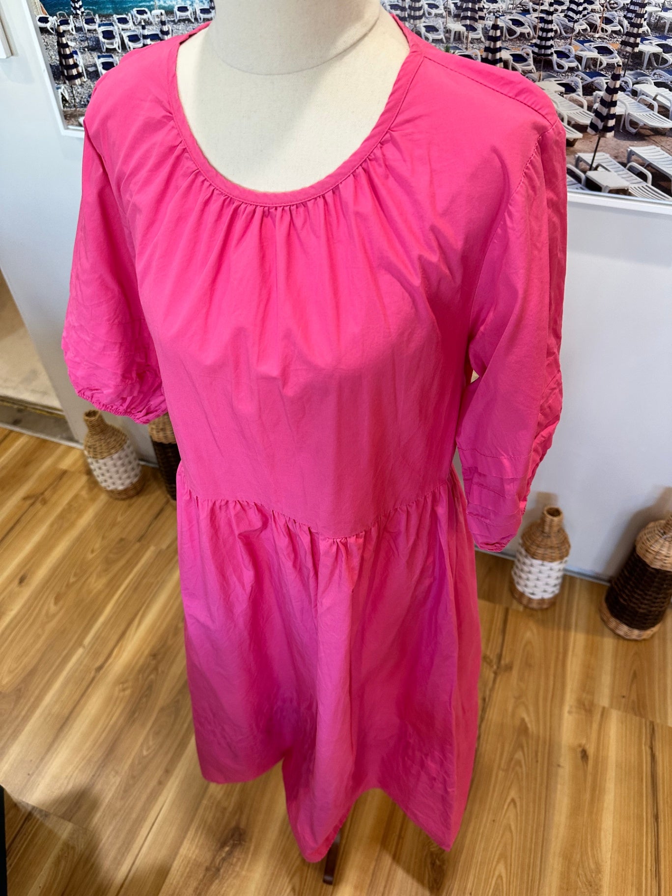 Atmos & Here - Dress - Size 8 - Pink - 100% Cotton