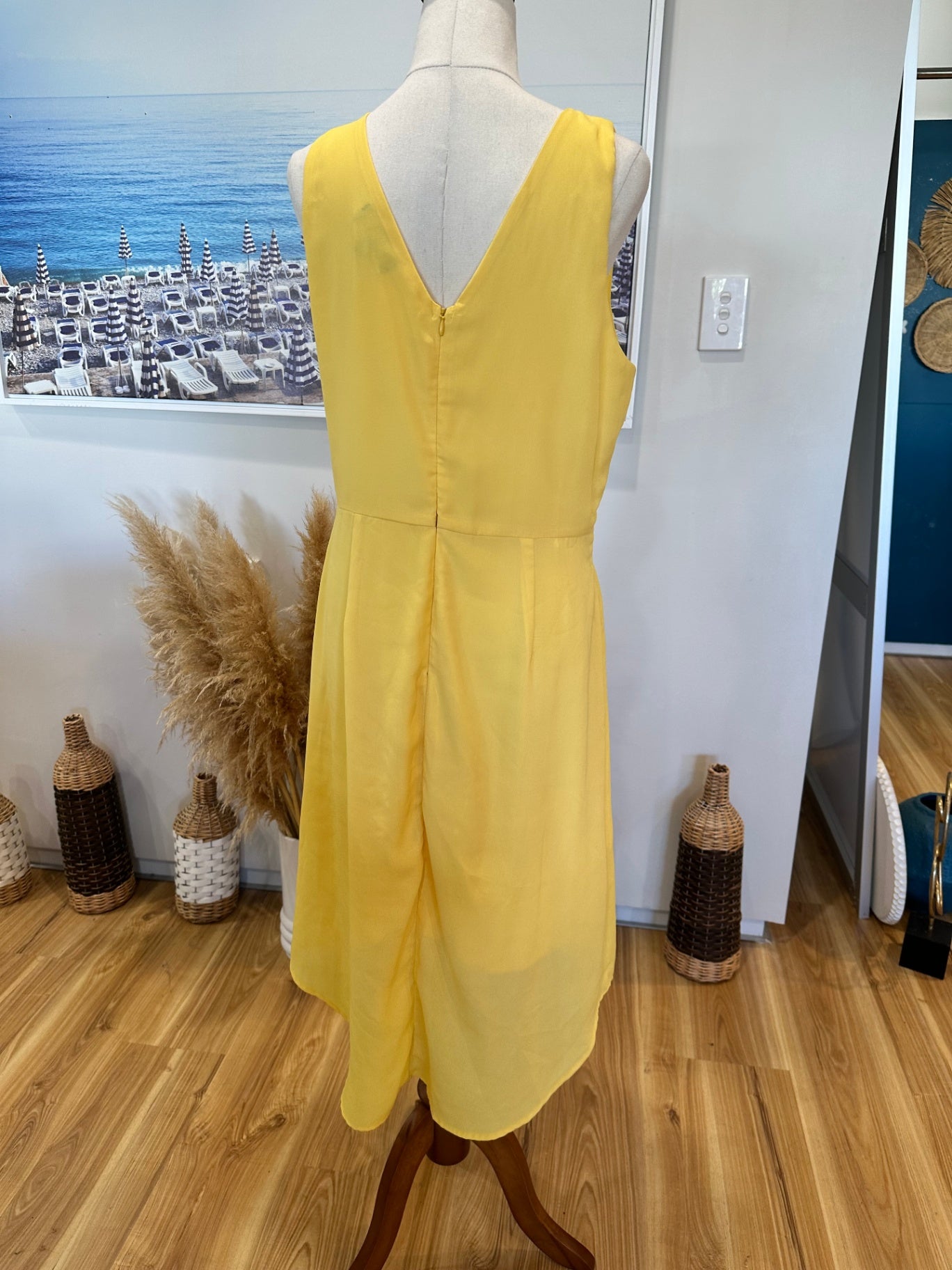 Lulus Dress - Extra Large - Lemon Yellow